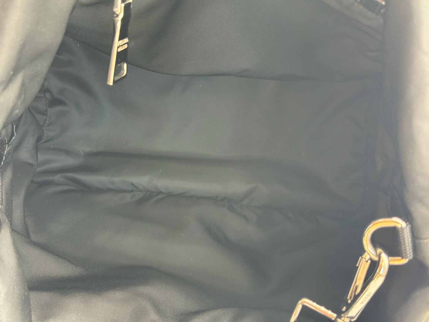 Prada Vintage Black & Green Leopard Print Tessuto Nylon Reversible Tote Bag w Shoulder Strap