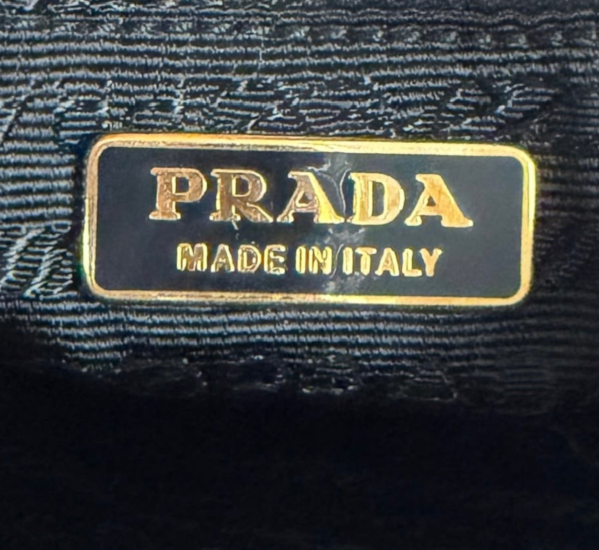 Prada Vintage Black Nylon Rectangular Small Shoulder Pochette Bag with Buckle GHW