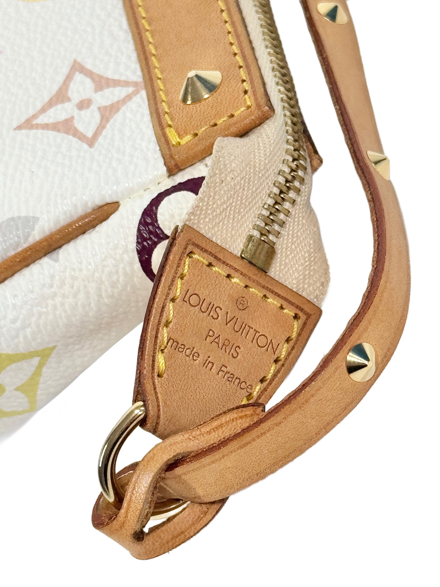 Louis Vuitton Vintage Monogram Multicolor Blanc / White Pochette Accessoires