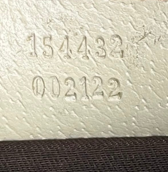 Gucci Vintage Pink GG Monogram White Leather Trim Mini Charmy Shoulder Pochette Bag