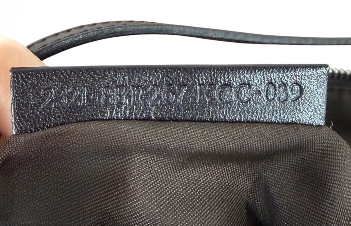 Fendi Vintage Brown Zebra Print Canvas Medium Shoulder Pochette Bag