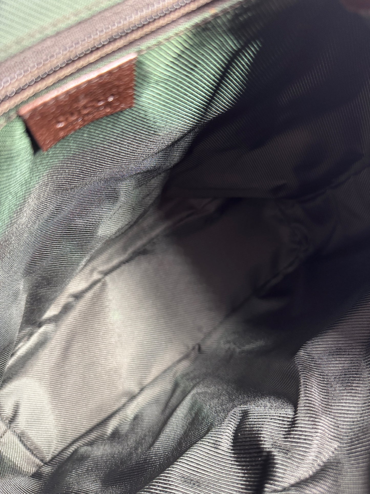 Gucci Vintage Brown GG Monogram Canvas Backpack