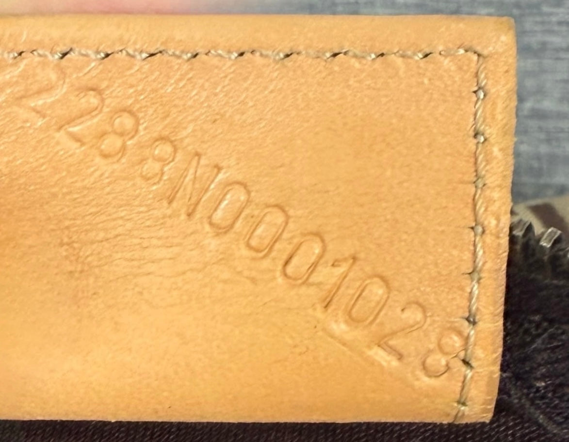 Fendi Vintage Light Brown Zucchino Zucca Monogram Mini Top Handle Pochette Bag