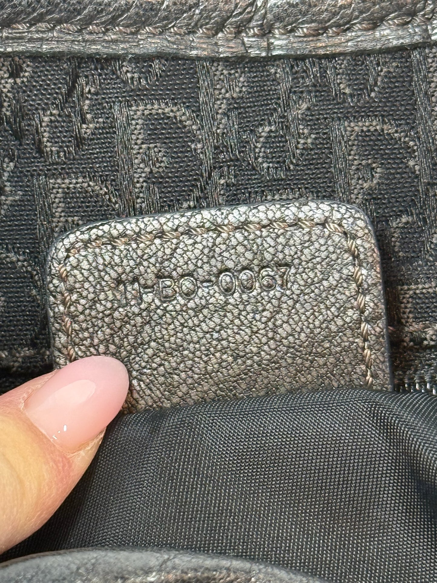 Dior Vintage Black Trotter Monogram Saddle Buckle Small Hobo Shoulder Bag