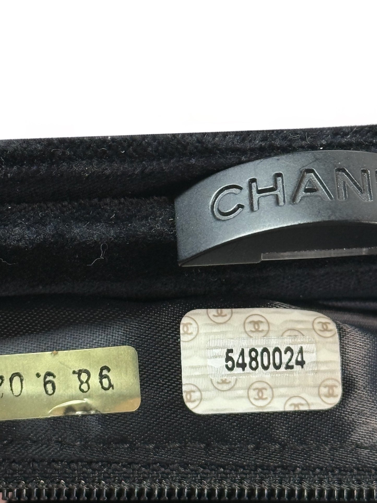 Chanel Vintage 1998 Black Velour Velvet CC Logo Kisslock Top Handle Mini Bag