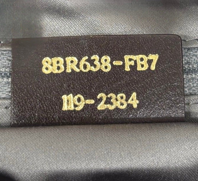 Fendi Vintage Dark Gray Micro Suede XL Mamma Baguette with Marble Logo