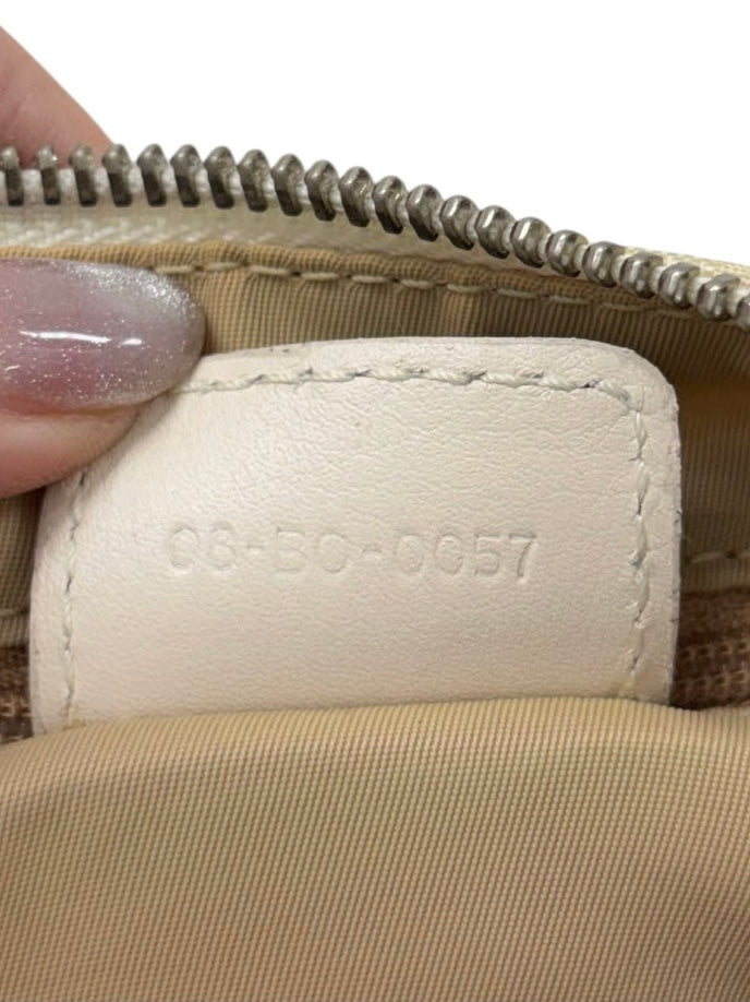 Dior Vintage 2007 Ivory Diorissimo Monogram Lovely Charm Shoulder Pochette Bag