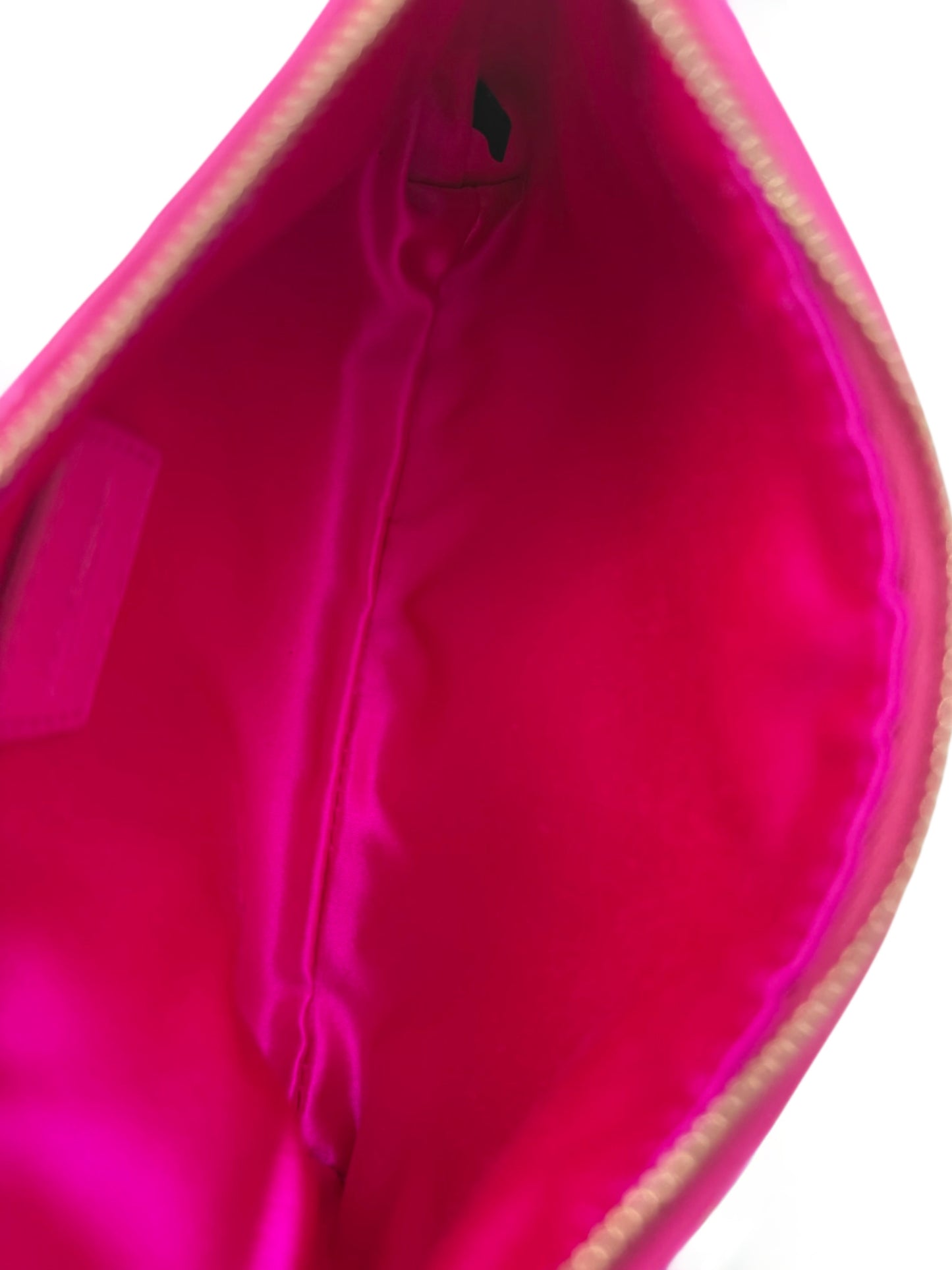 Dolce & Gabbana Vintage Fuchsia Sequin Gold Chain Small Pochette Shoulder Bag