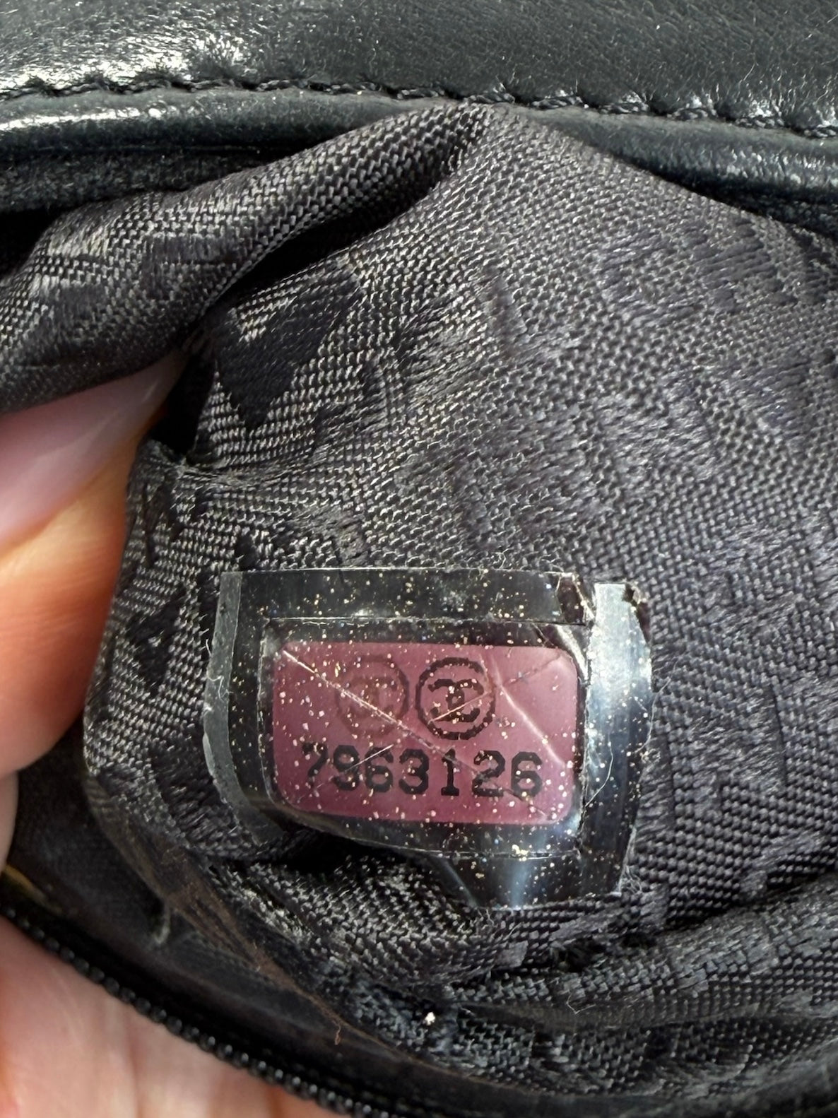 Chanel Vintage Black Lambskin Chocolate Bar Shoulder Bag