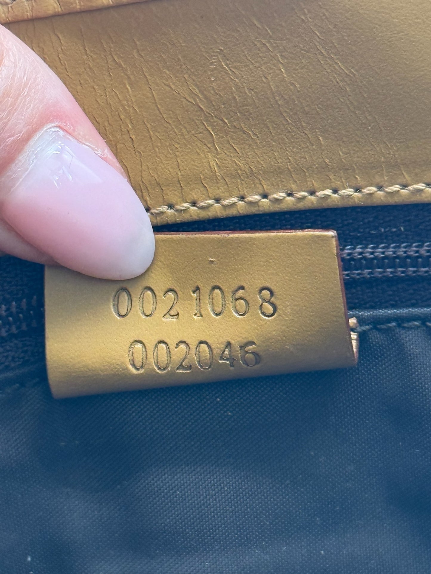 Gucci Brown GG Monogram Small Jackie Shoulder Bag with Light Brown Trim