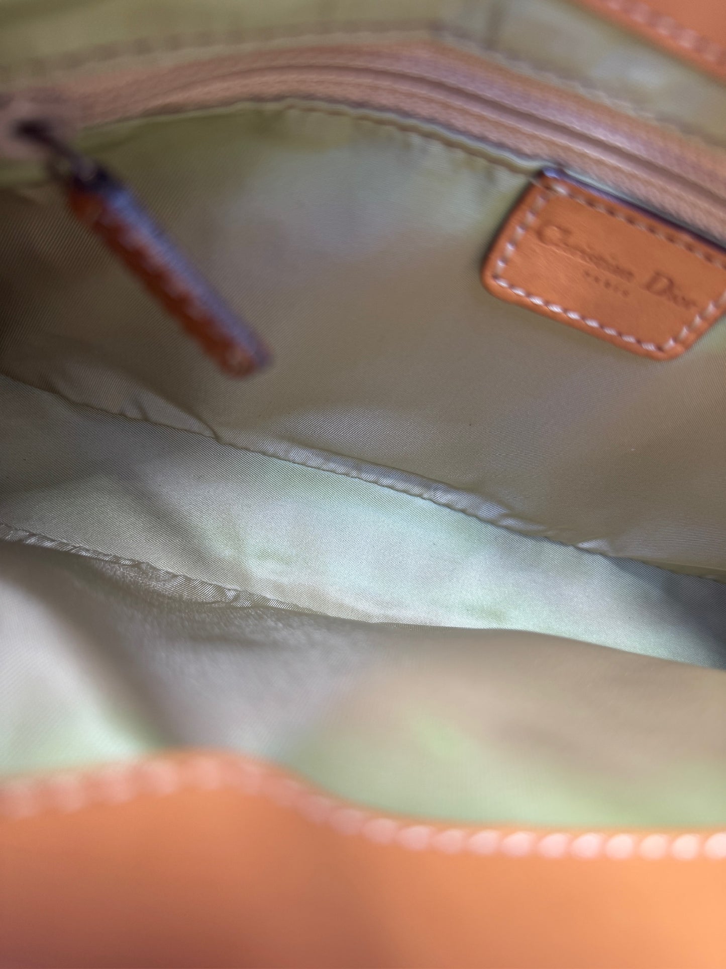 Dior Vintage 2002 Brown Trotter Diorissimo Monogram Canvas Columbus Street Chic Shoulder Bag