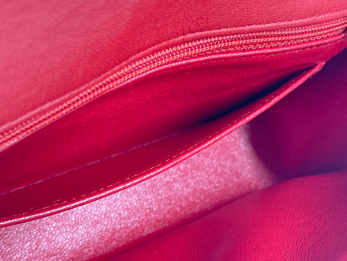 Chanel Vintage 2 Series Red Satin Classic Mini Flap Bag w Bijoux Chain w 24K GPHW