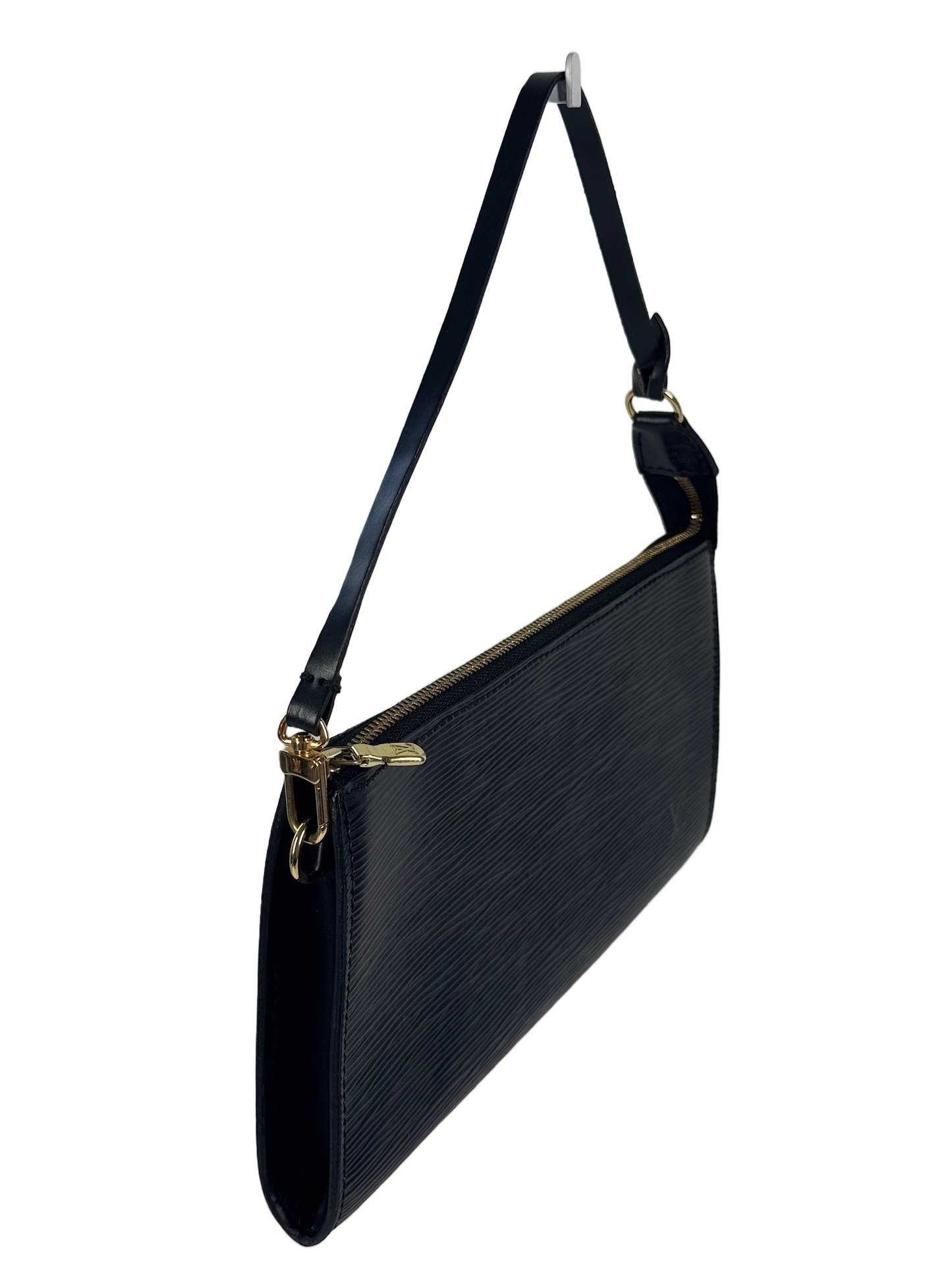 Louis Vuitton Vintage 1999 Black Epi Leather Pochette Accessoires 24 Bag