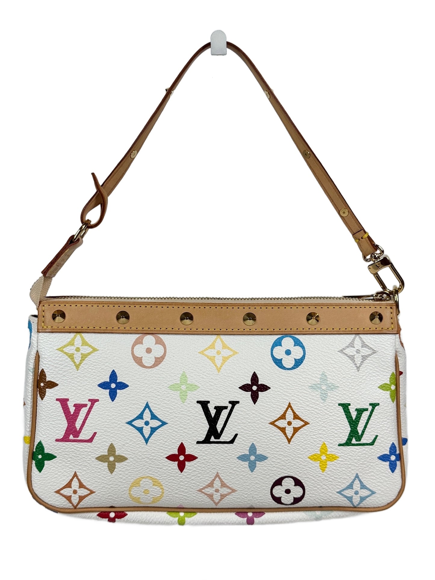 Louis Vuitton Vintage 2004 Monogram Multicolor Blanc / White Pochette Accessoires