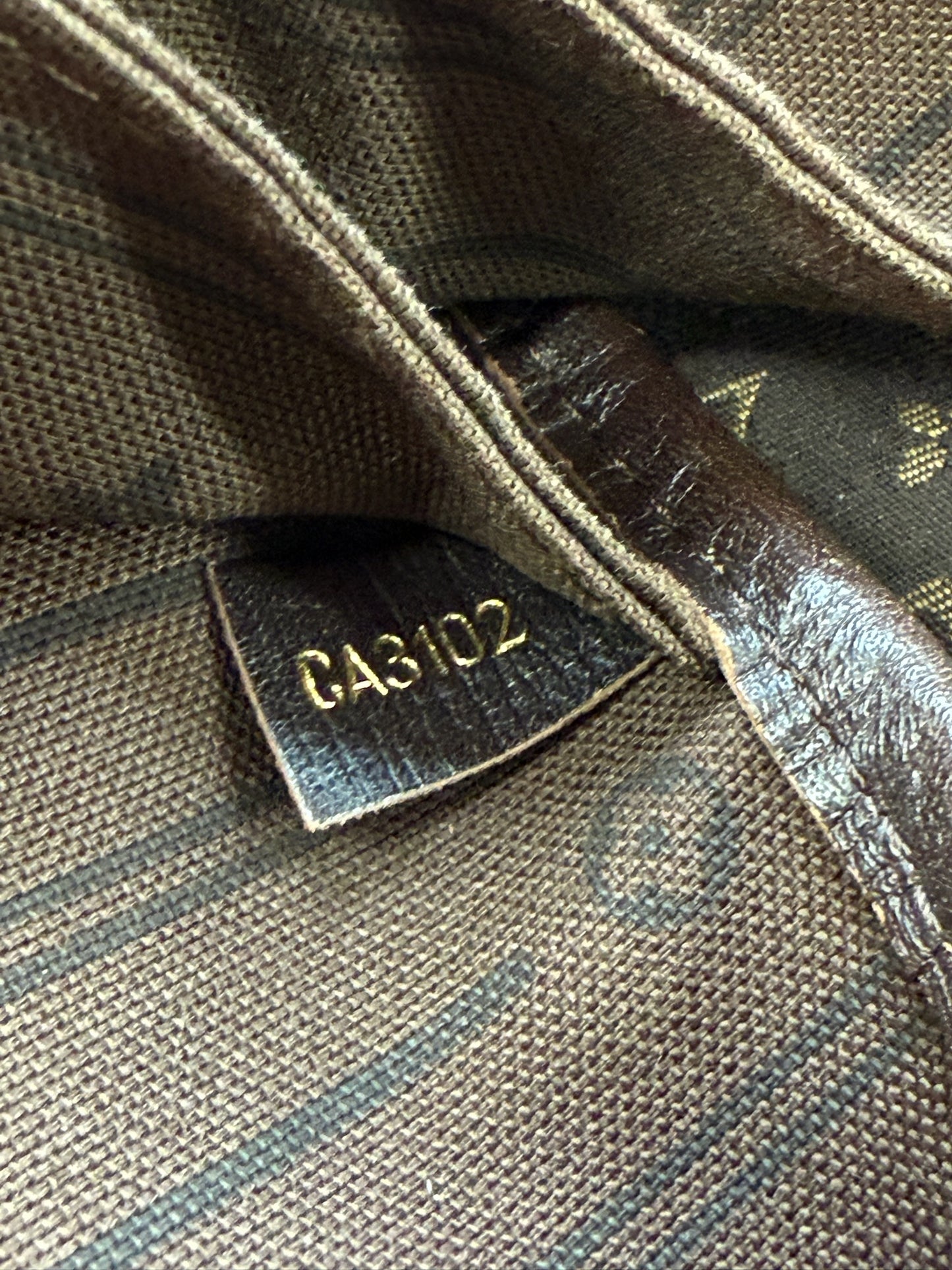 Louis Vuitton 2012 Brown Mini Lin Monogram Canvas Neverfull MM