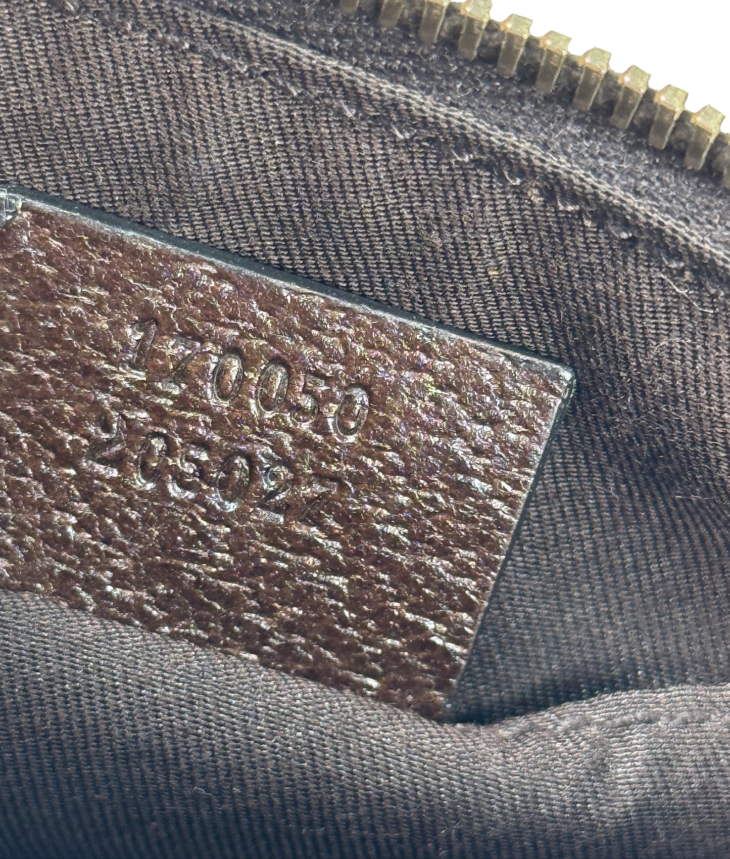 Gucci Vintage Brown Monogram Canvas Logo Chain Strap Evening Pochette Bag
