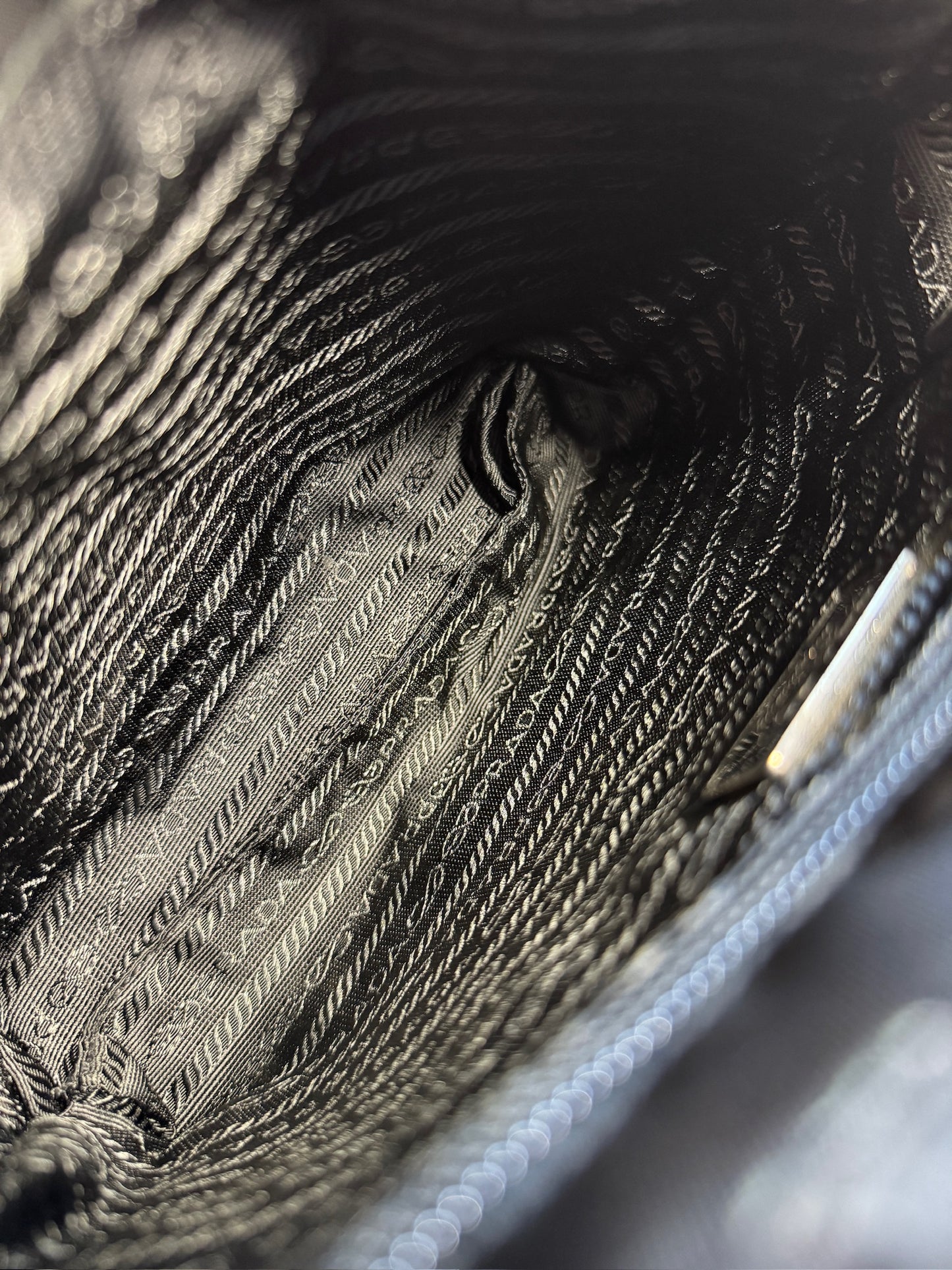 Prada Vintage Black Nylon Leather Flower Embellished Mini Top Handle Tote Bag