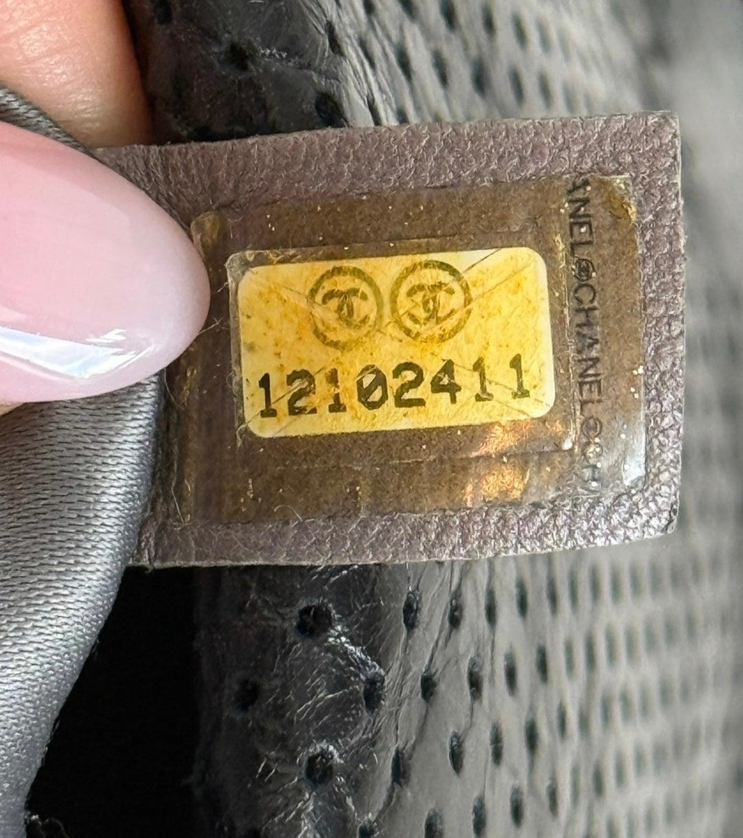 Chanel Vintage 2008-2009 Black Perforated Calfskin Medium Single Reissue Flap Bag with Mixed Metal Hardware