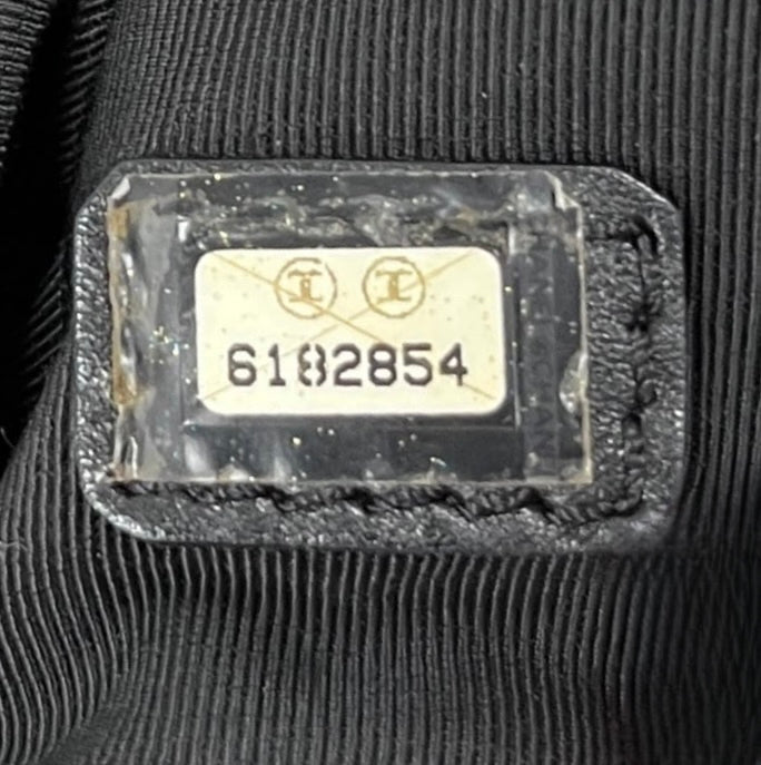 Chanel Vintage 00s Black Deerskin Medium Cerf Executive Shoulder Tote Bag with Ruthenium Hardware
