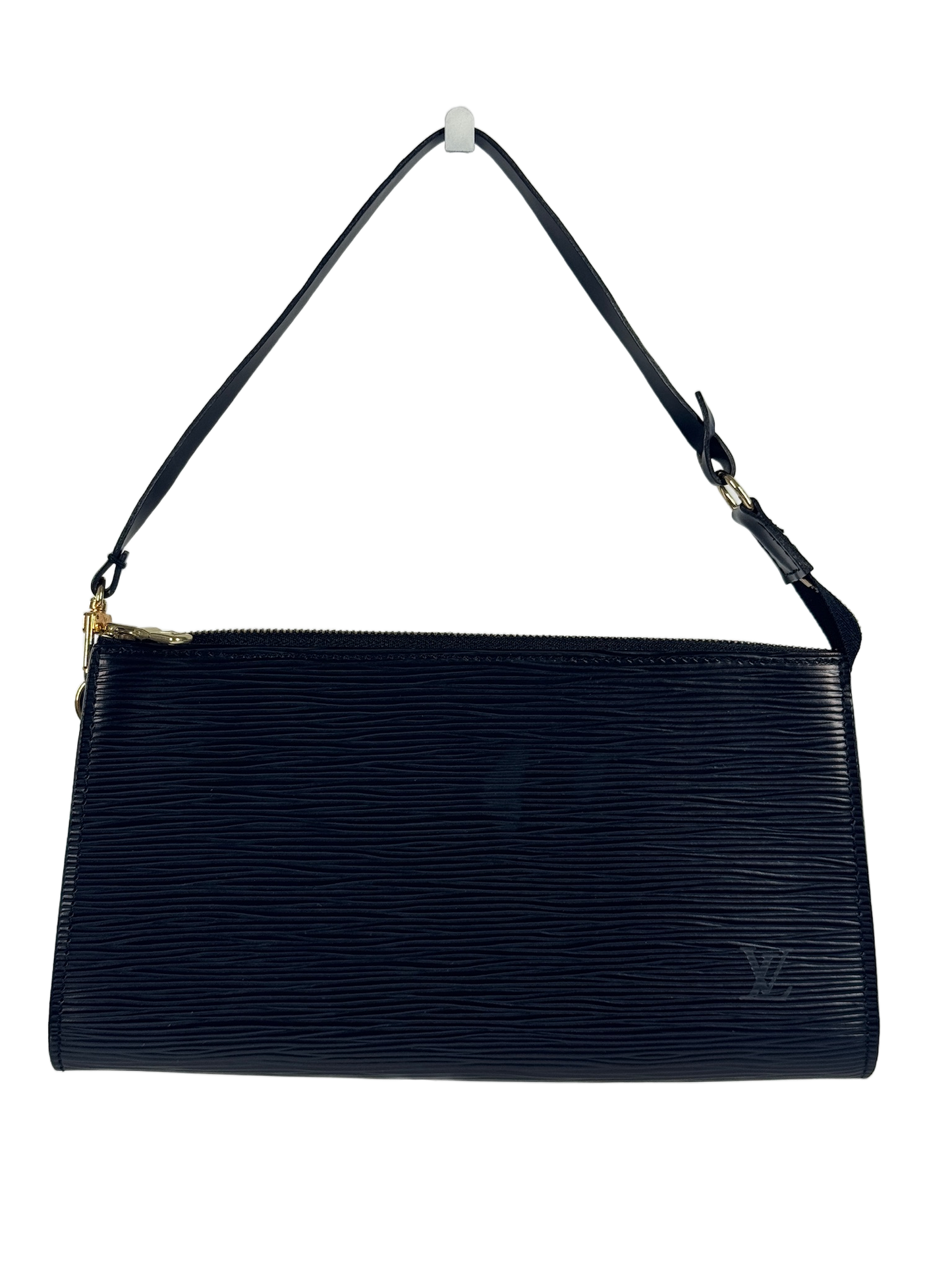 Louis Vuitton Vintage 1999 Black Epi Leather Pochette Accessoires 24 Bag