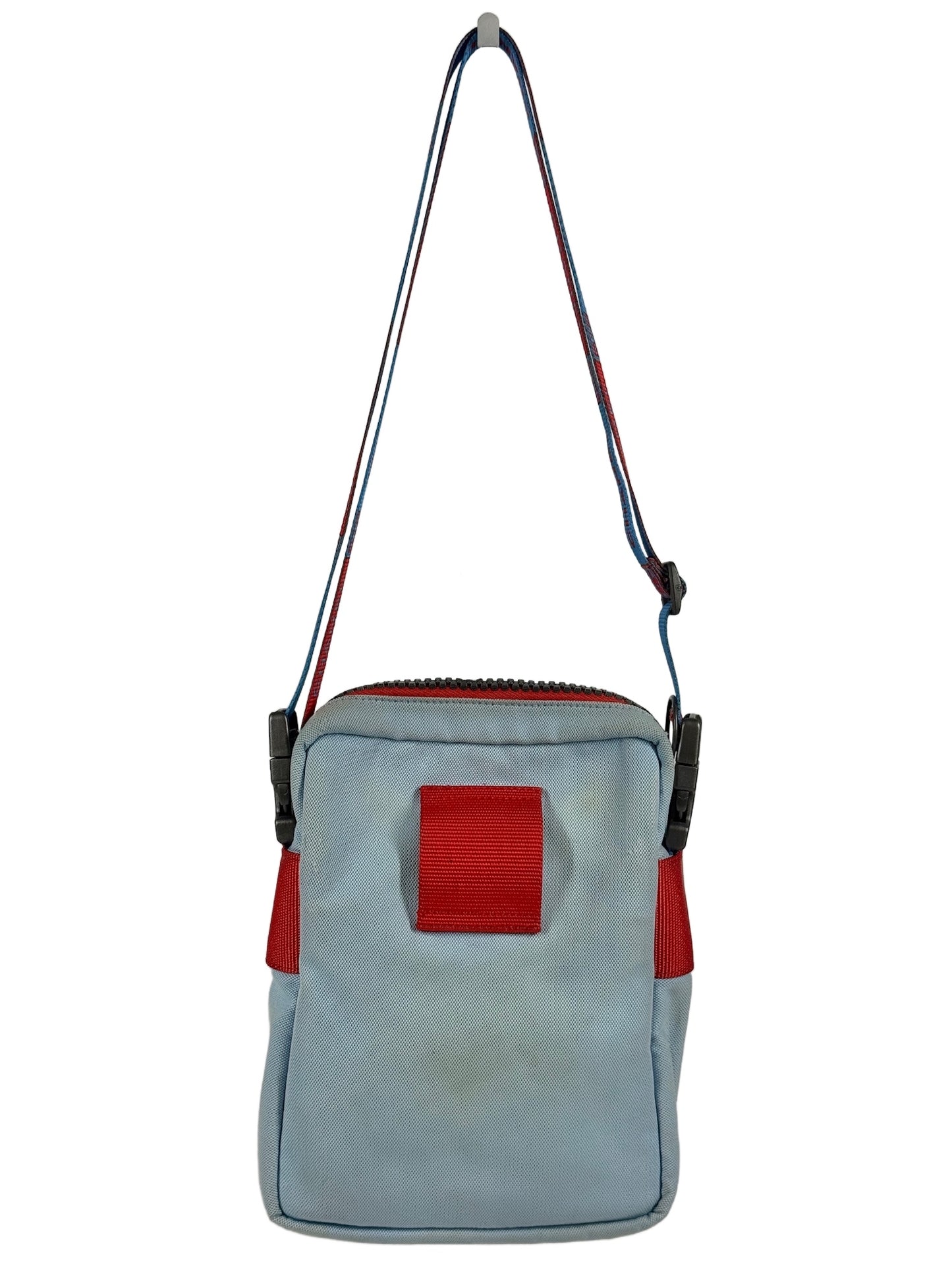 Chanel Vintage 00s Blue Orange Canvas Sport Line Crossbody Shoulder Bag