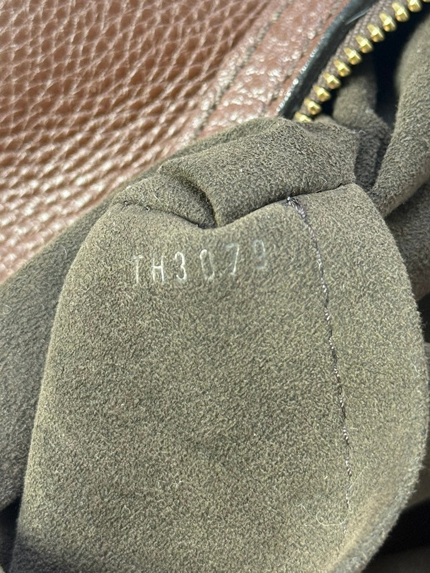 Louis Vuitton 2009 Chocolate Brown Mahina Monogram Leather Lunar GM Large Shoulder Bag