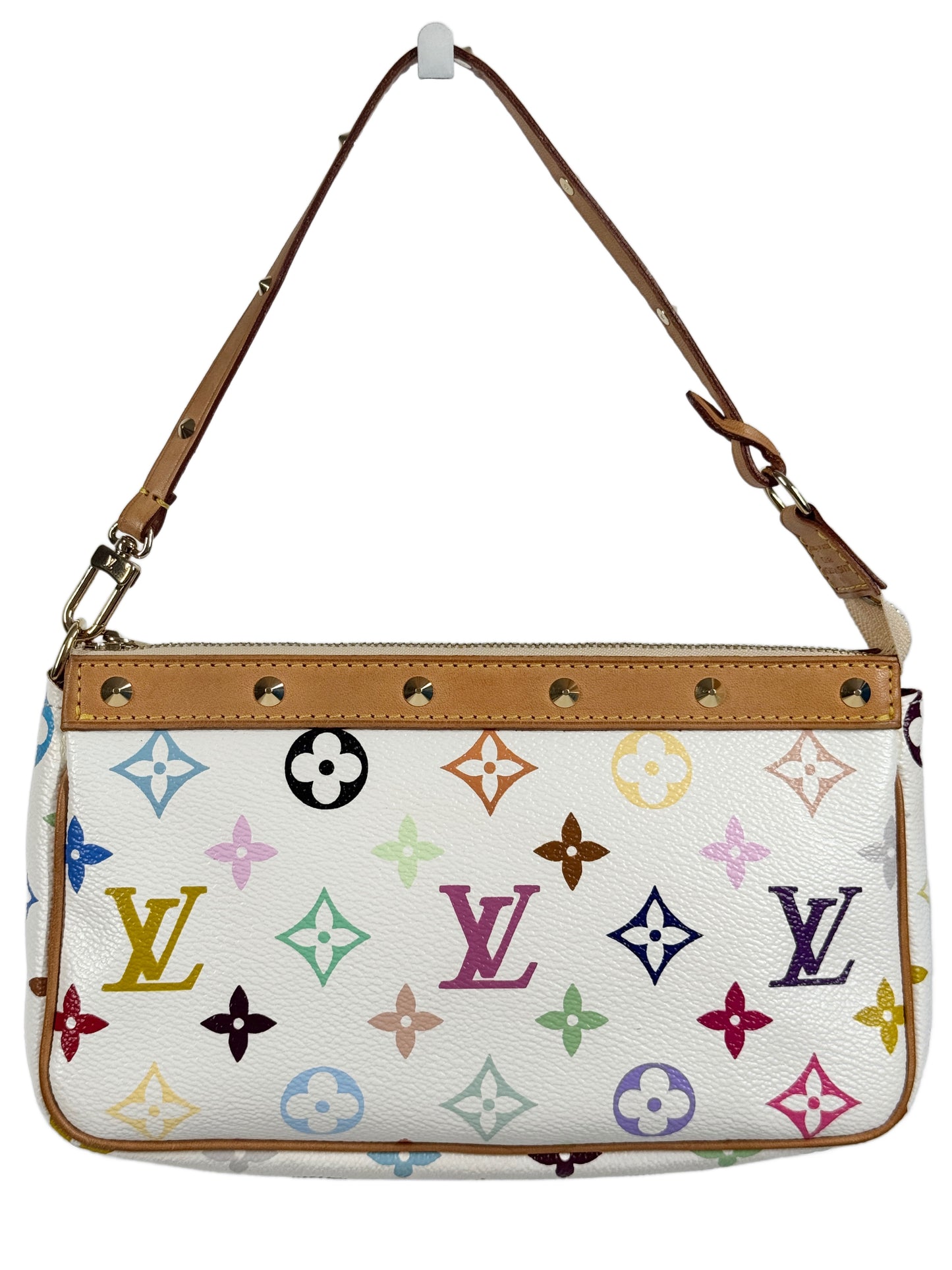 Louis Vuitton Vintage Monogram Multicolor Blanc / White Pochette Accessoires