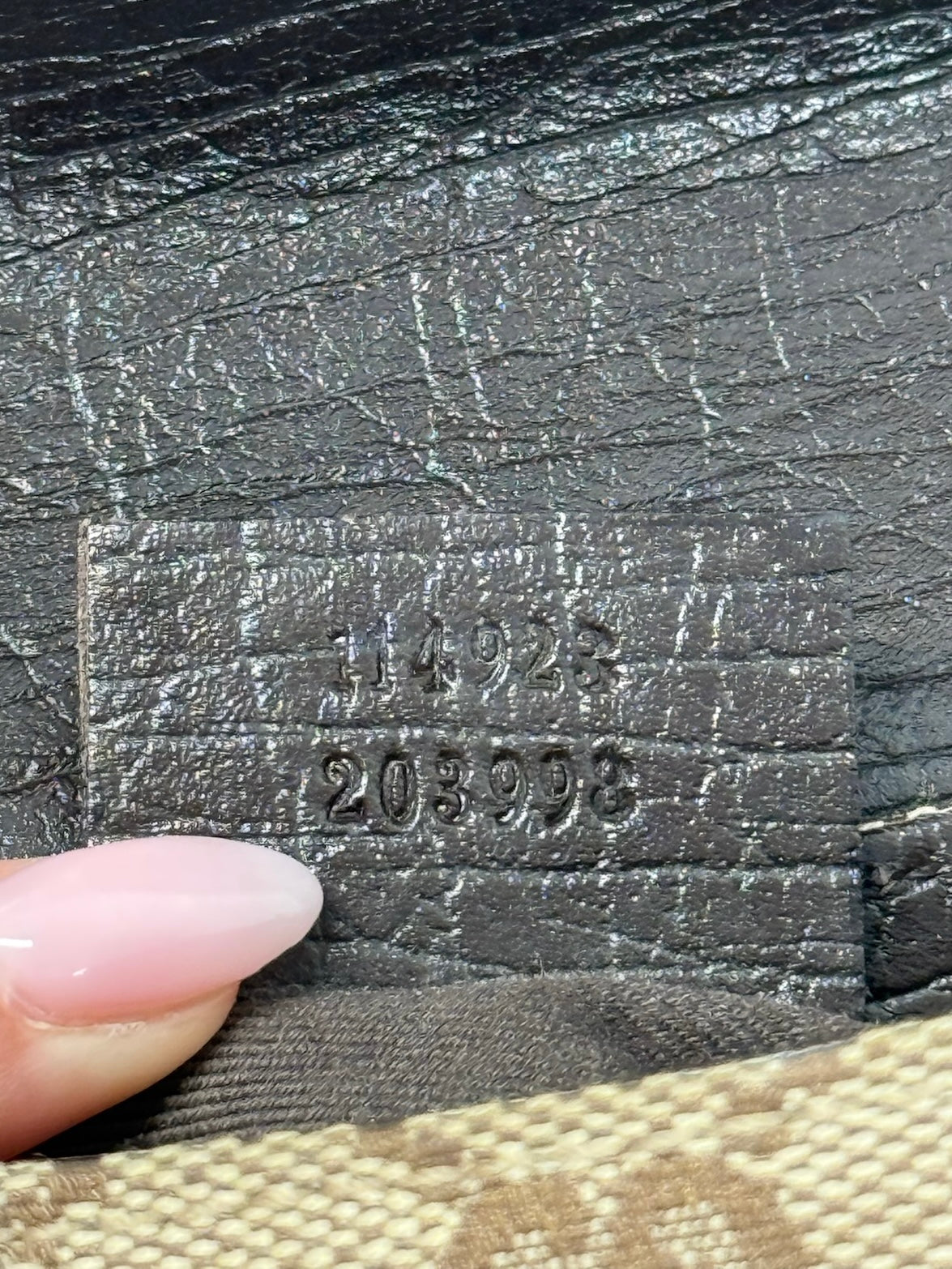 Gucci Vintage Brown GG Monogram Small Horsebit Shoulder Clutch Pochette Bag