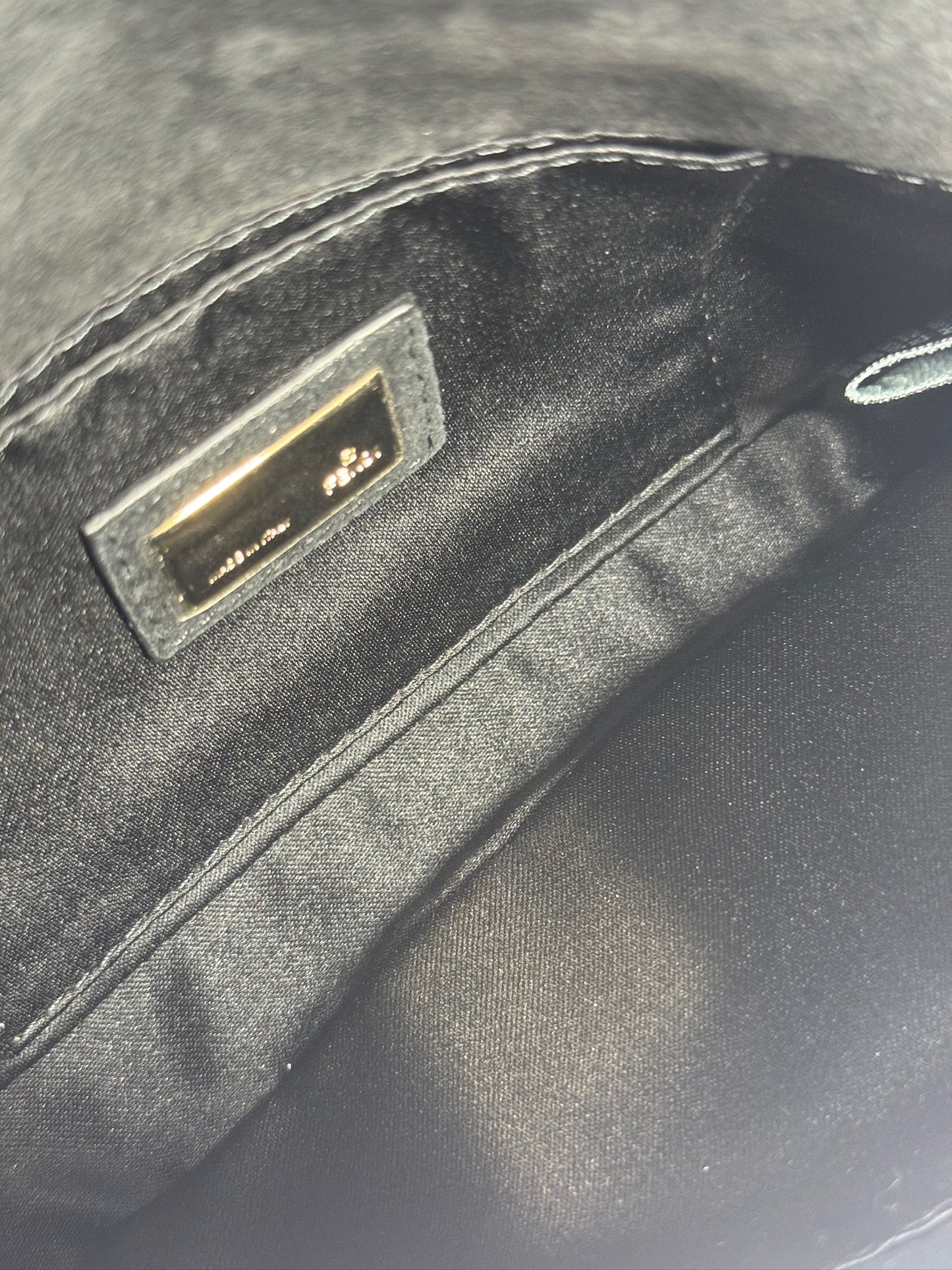 Fendi Vintage Black & Silver Metallic Striped Beaded Crystal Embellished Logo Mini Baguette w Snakeskin Trim