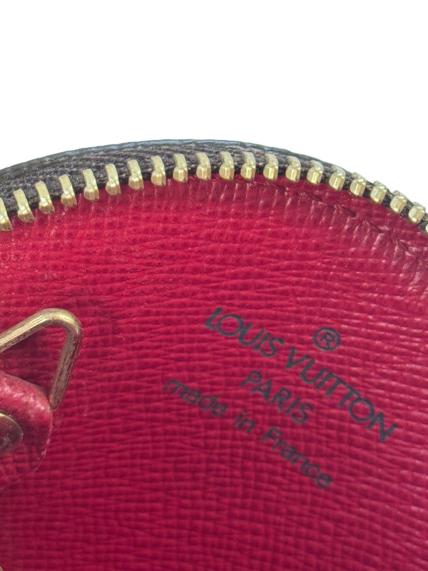 Louis Vuitton Vintage 2005 Takashi Murakami Cherry Monogram Round Coin Purse Key Holder Bag Charm