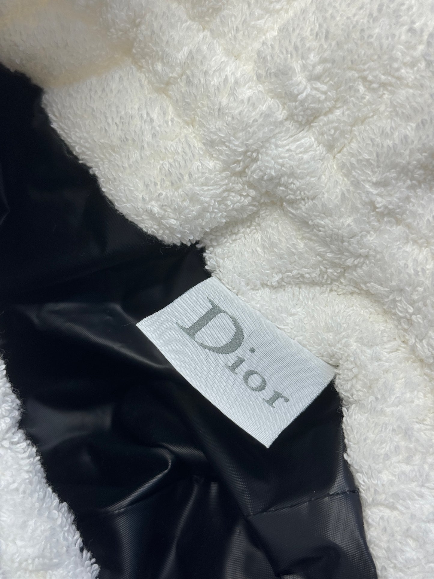 Dior Vintage 00s I <3 Dior Terrycloth Drawstring Bucket Bag