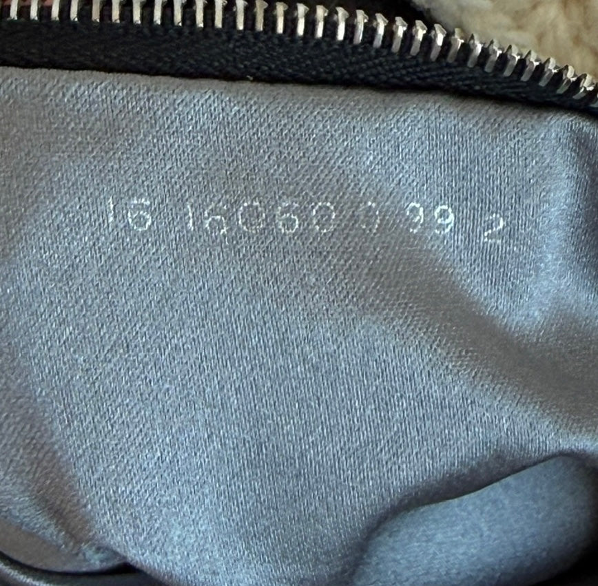 Fendi Vintage Ivory Crochet Knit Mamma Baguette Shoulder Bag