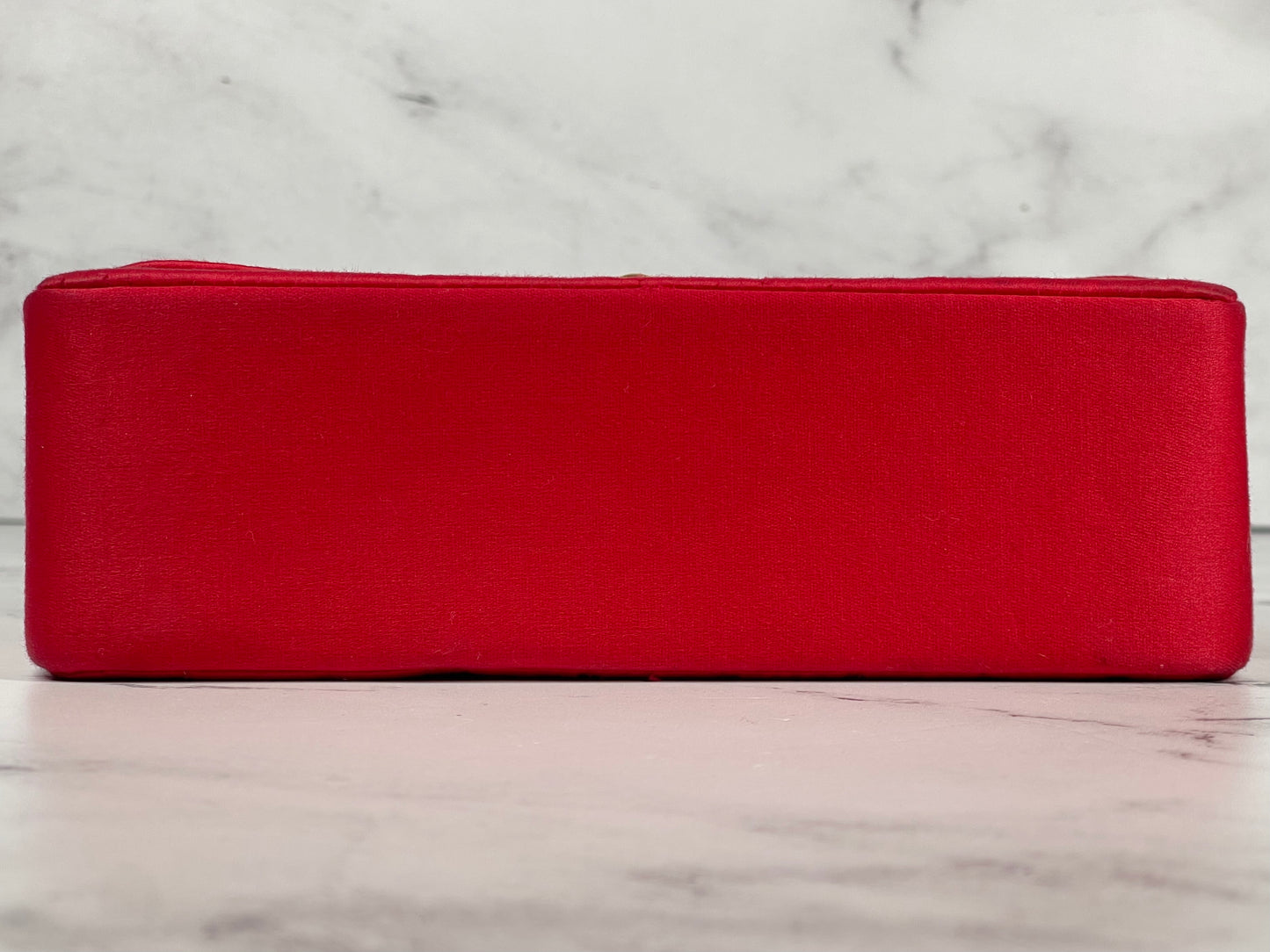 Chanel Vintage 2 Series Red Satin Classic Mini Flap Bag w Bijoux Chain w 24K GPHW