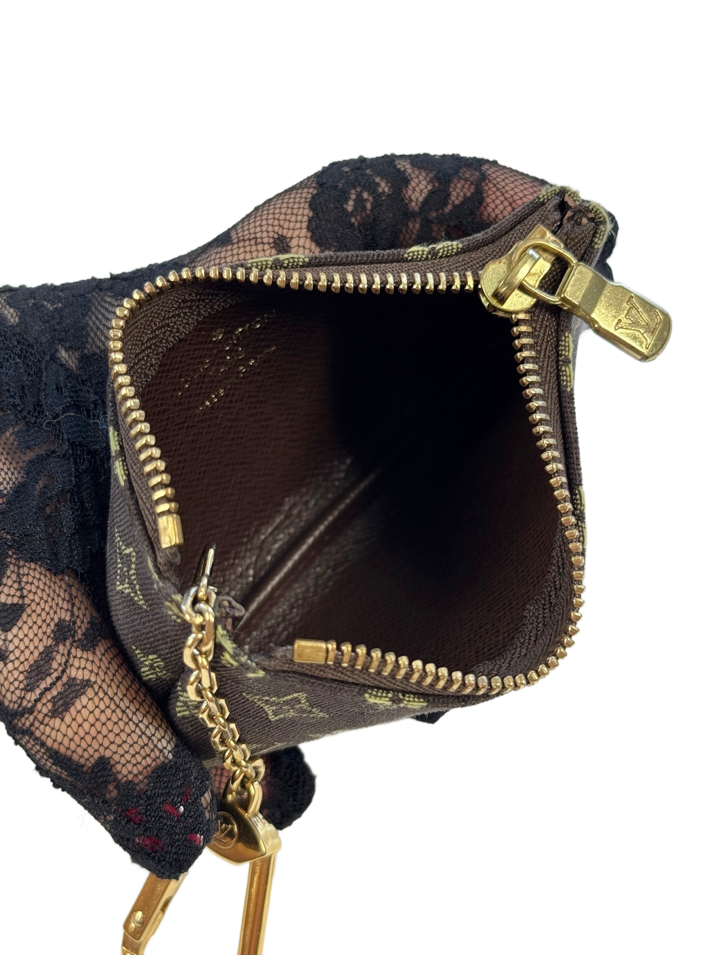 Louis Vuitton Vintage 2007 Mini Lin Monogram Key Cles Chain Pouch