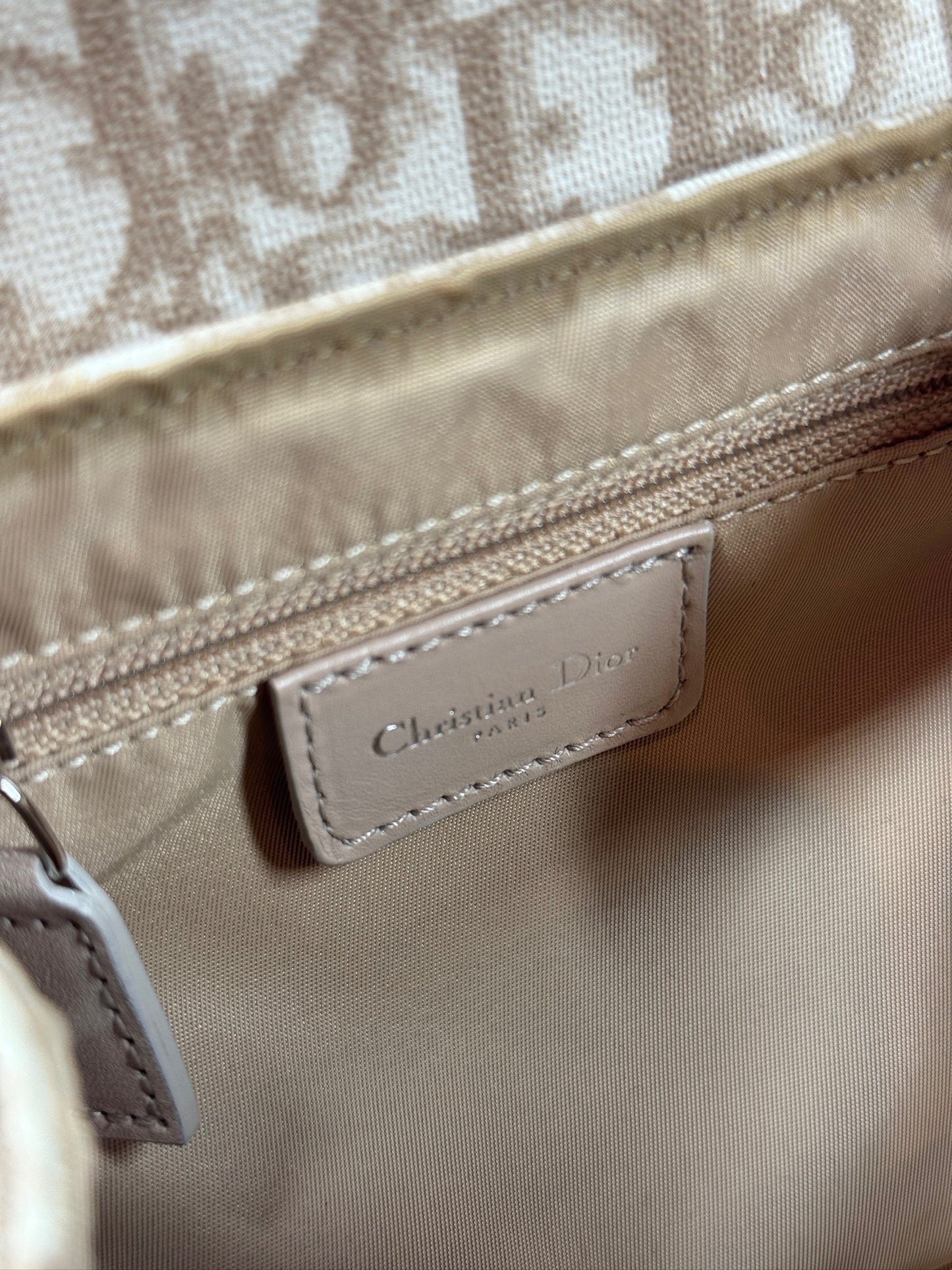 Dior Vintage 2005 Beige Diorissimo Monogram Canvas Mini Romantique Velvet Bow Top Handle bag