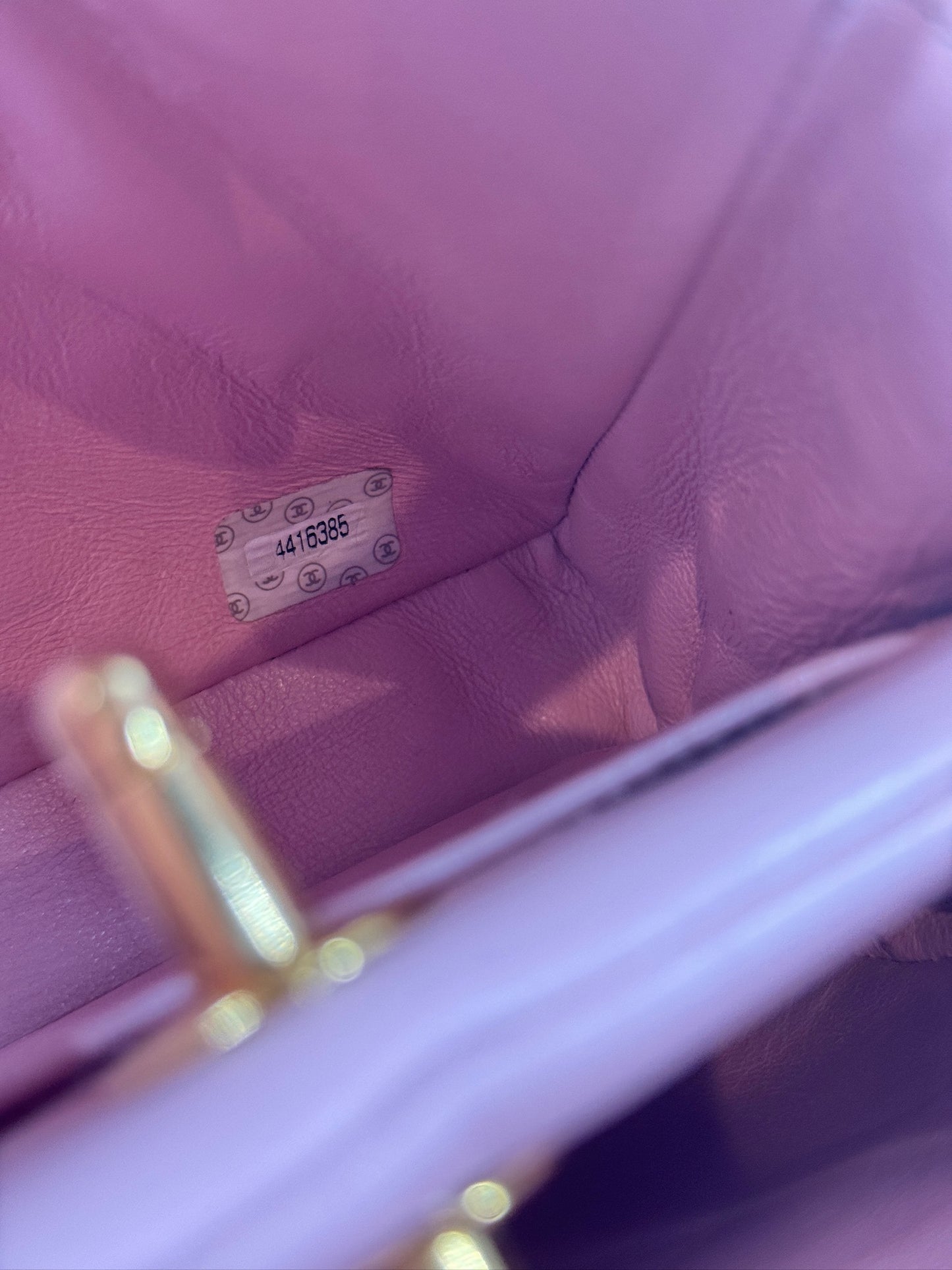 Chanel Vintage 90s Sakura Pink Lambskin Mini / Small Kelly Top Handle Bag w 24K Gold Plated Hardware