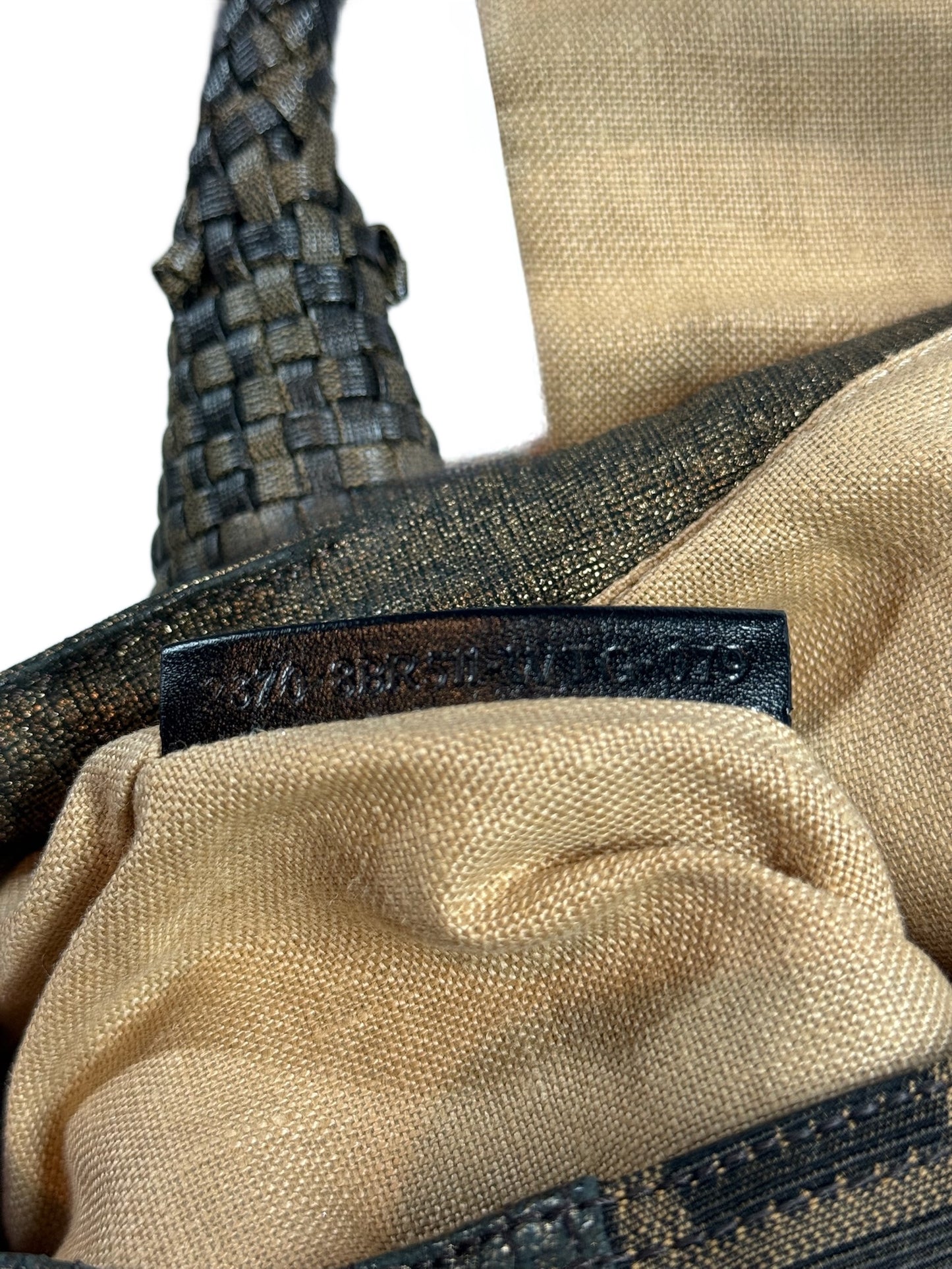 Fendi Vintage Brown Zucca Monogram Spy Bag