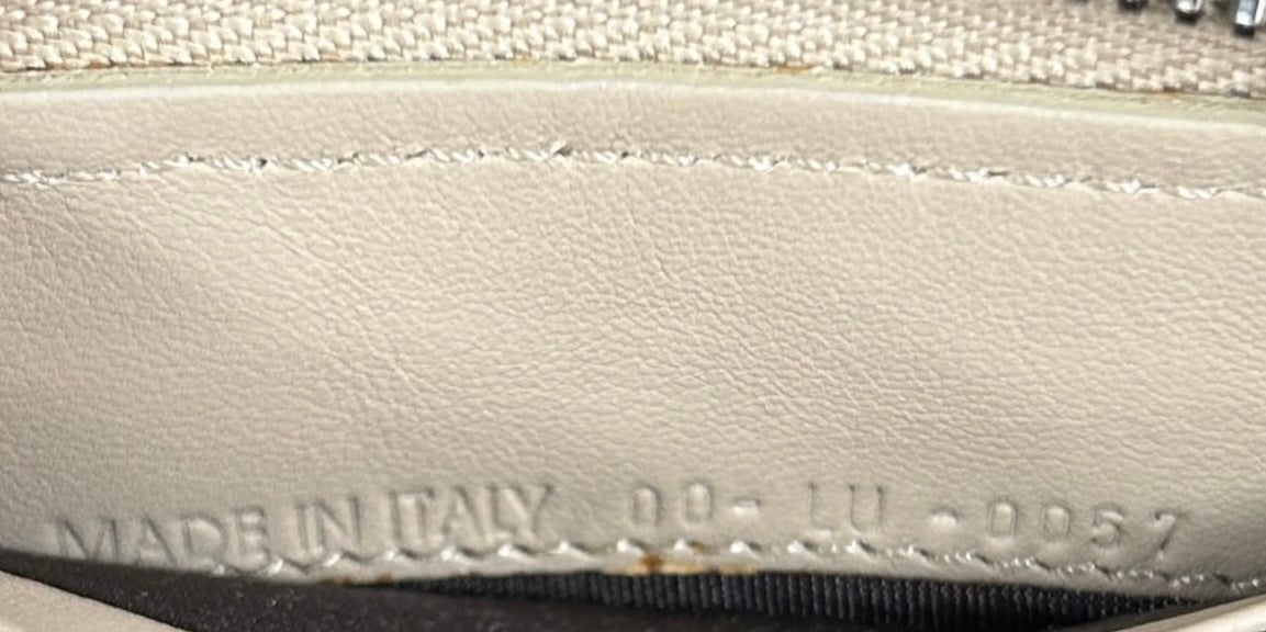 Dior Vintage 2007 Beige Diorissimo Trotter Monogram Small Zip Around Wallet with Heart Charm