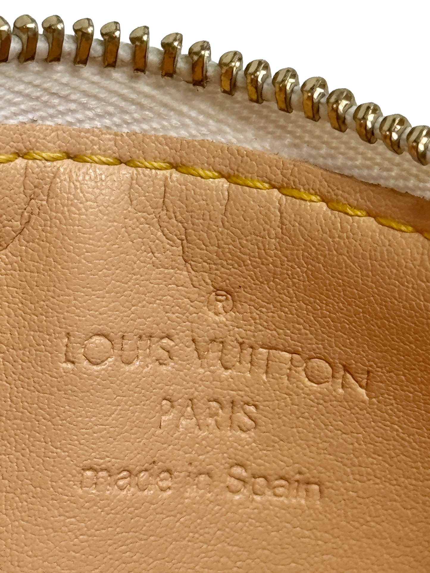 Louis Vuitton Vintage 2003 Multicolor Blanc / White Monogram Key Pouch