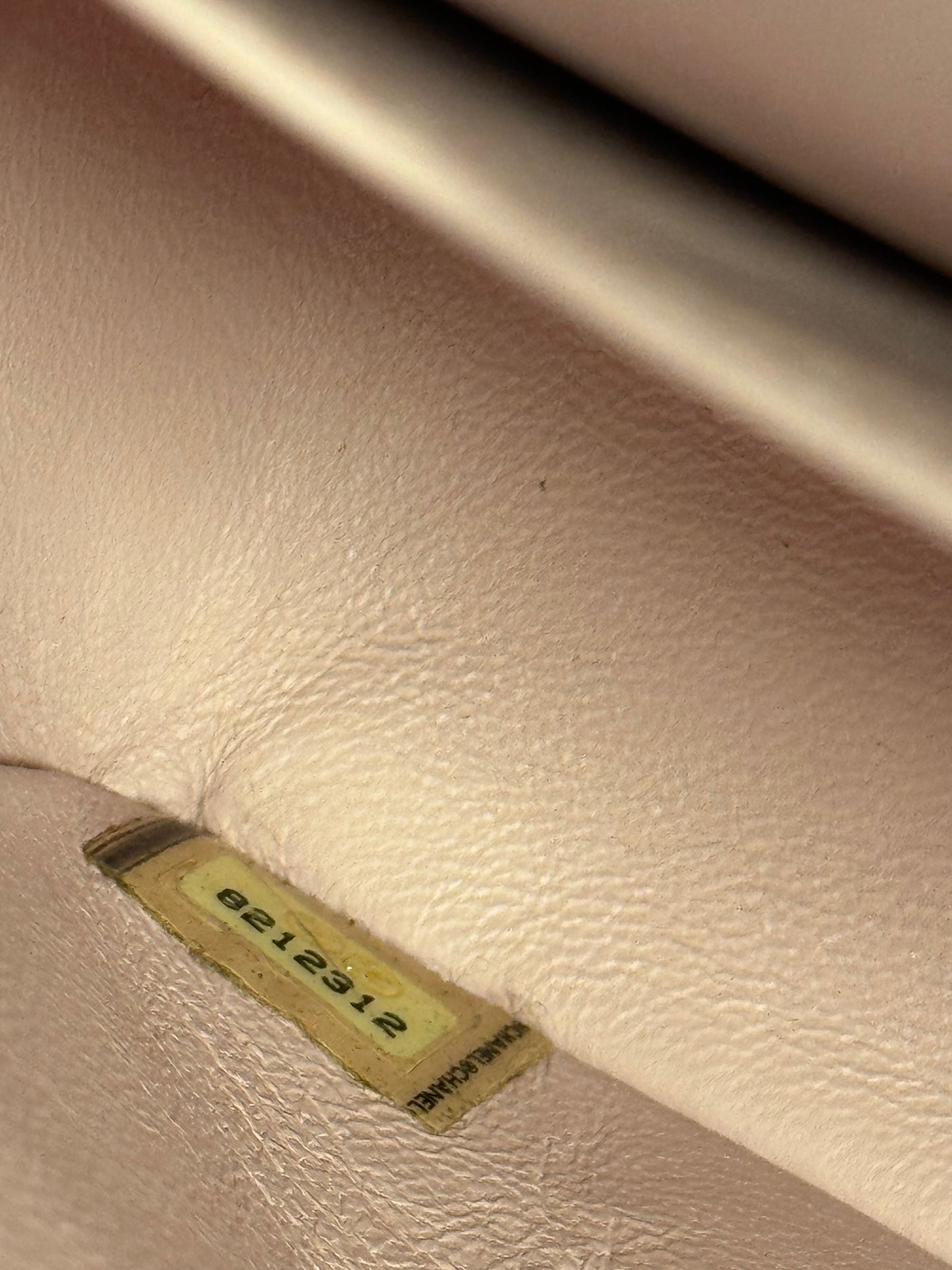 Chanel Vintage 2003 Baby Pink Tweed Medium Classic Double Flap Bag w 24K Gold Plated Hardware