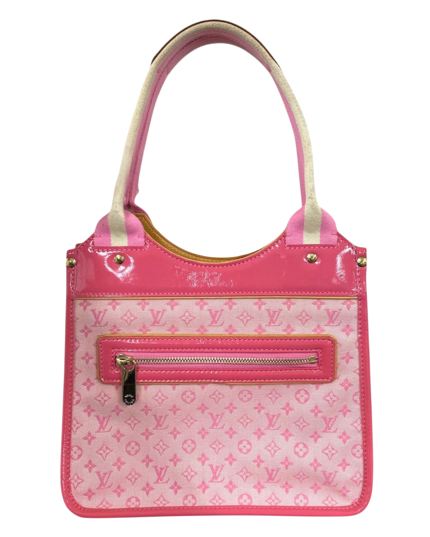 Louis Vuitton Vintage 2004 Pink Mini Lin Monogram Kathleen Shoulder Bag