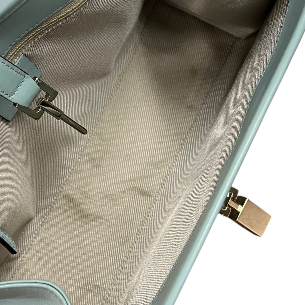Gucci Vintage Blue Microguccissima GG Monogram Coated Leather Small Jackie Shoulder Bag