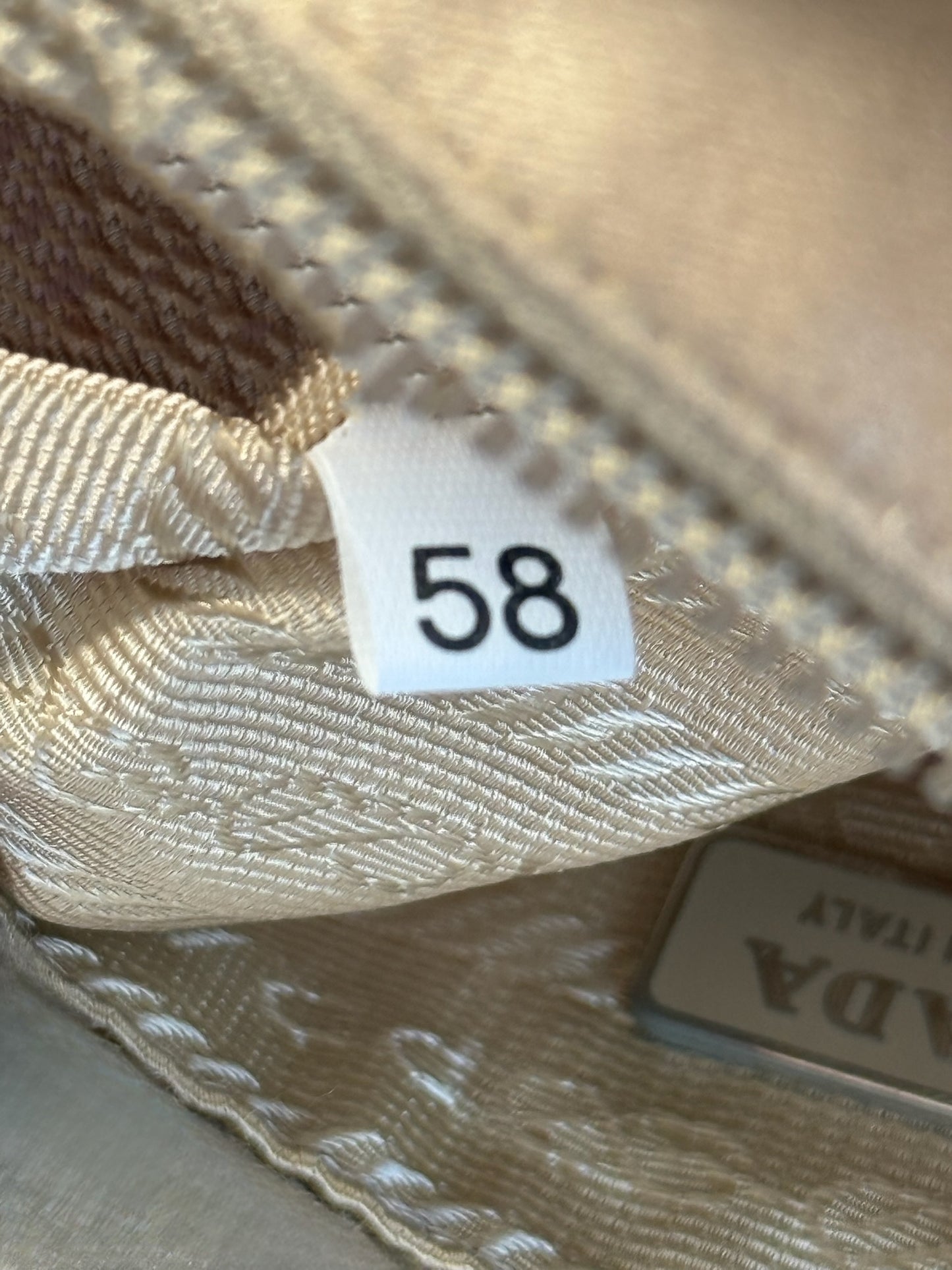 Prada Vintage Ivory Satin Mini Barrel Top Handle Bag