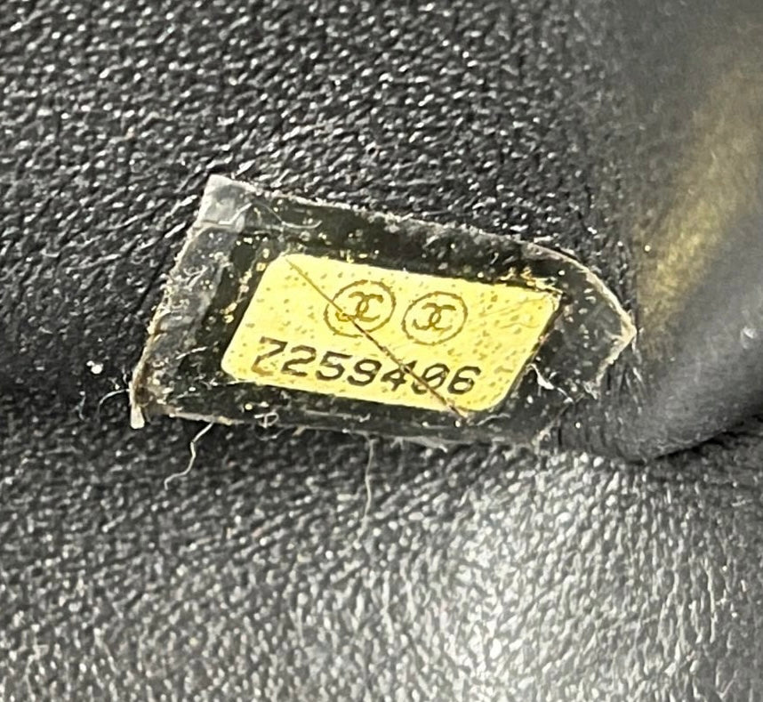 Chanel Vintage 2000 Black Coco CC Satin Chocolate Bar Quilted East West Shoulder Flap Bag