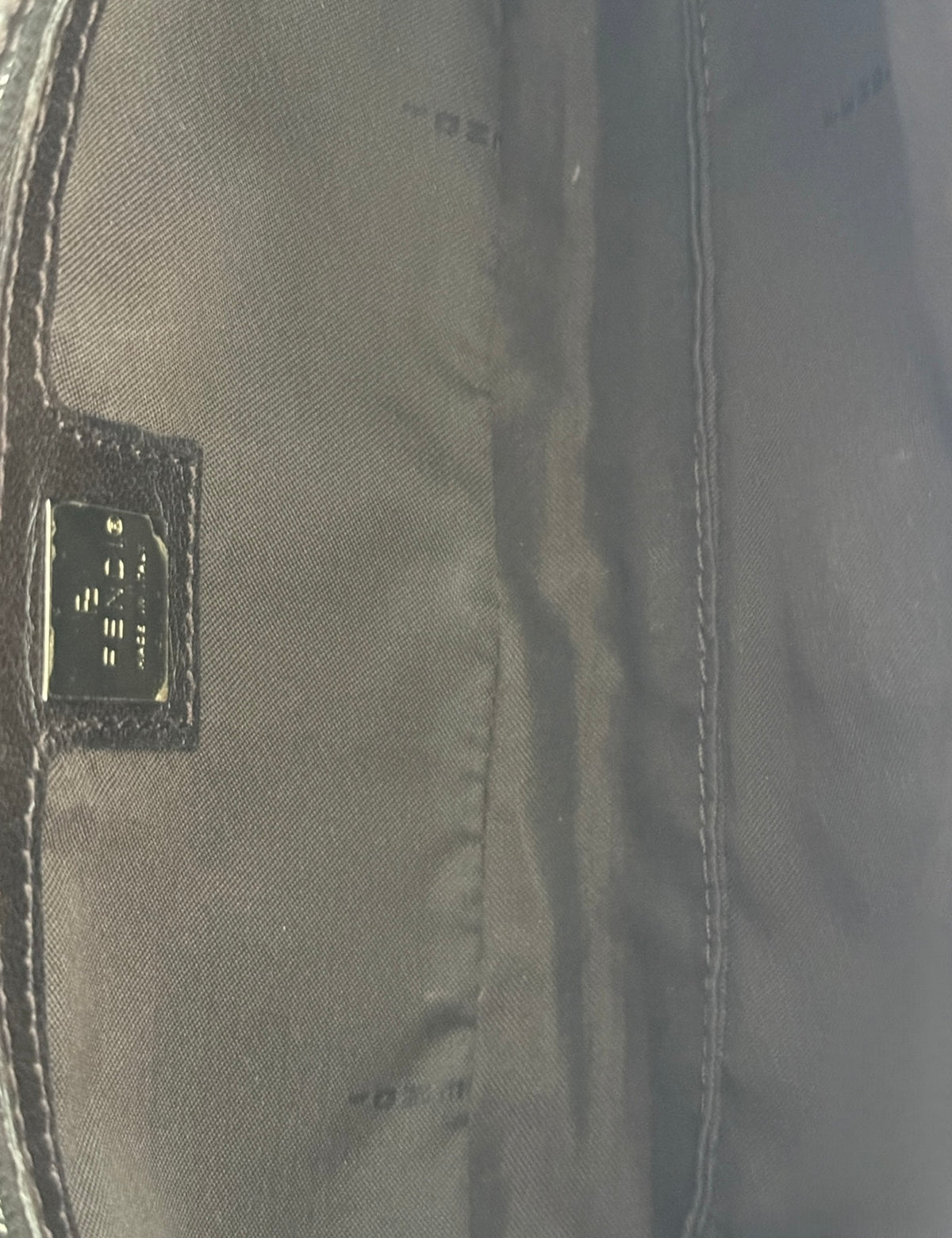 Fendi Vintage Brown Zebra Print Pony Hair Shoulder Baguette Bag