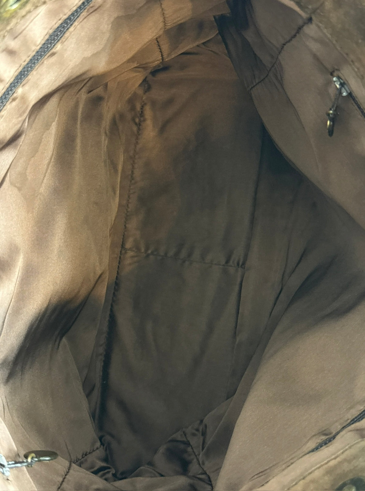 Chanel Vintage 90s Brown Suede CC Shoulder Tote Bag with Tassel