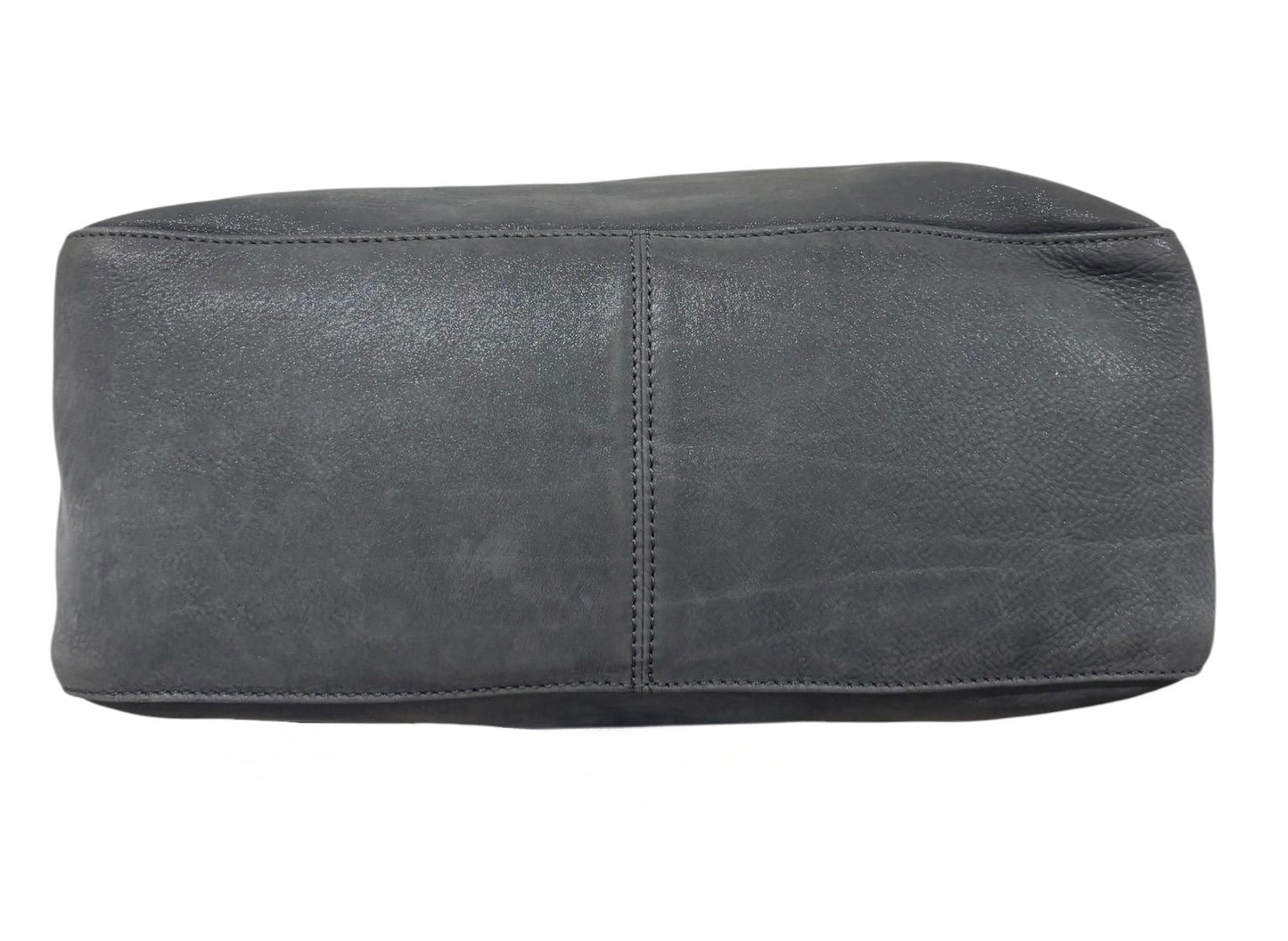 Fendi Vintage Dark Gray Micro Suede XL Mamma Baguette with Marble Logo