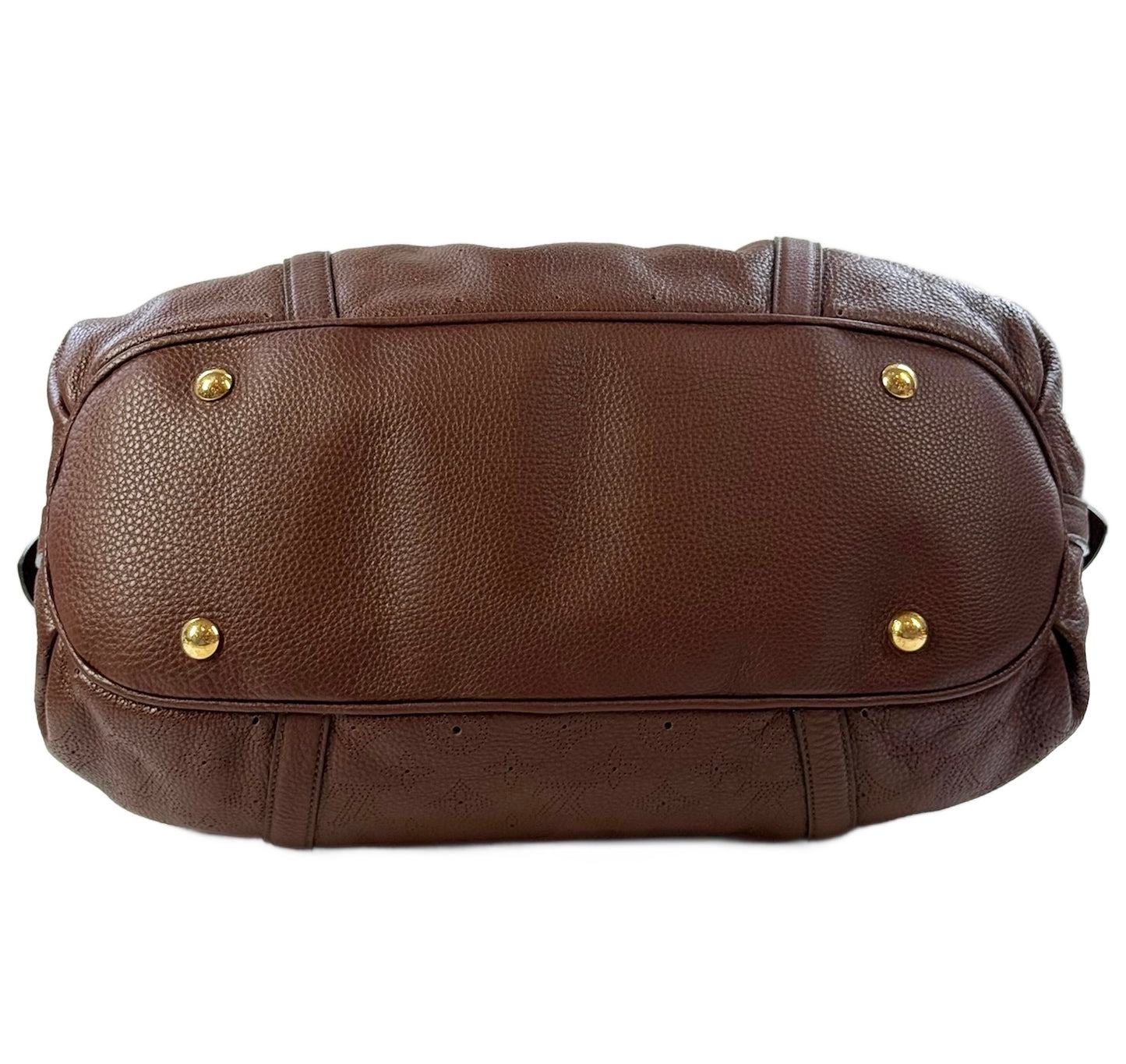 Louis Vuitton 2009 Chocolate Brown Mahina Monogram Leather Lunar GM Large Shoulder Bag