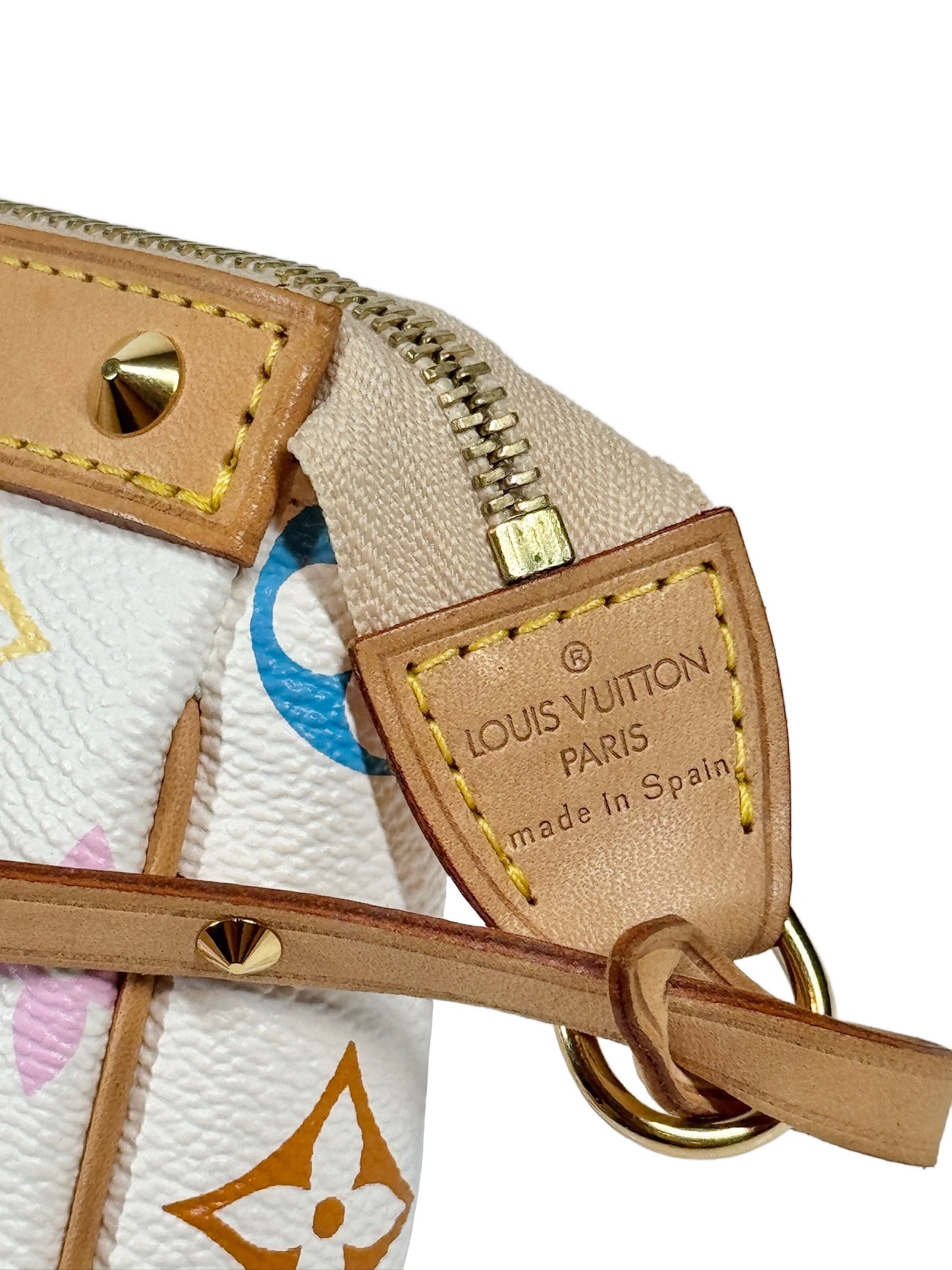 Louis Vuitton Vintage 2004 Monogram Multicolor Blanc / White Pochette Accessoires
