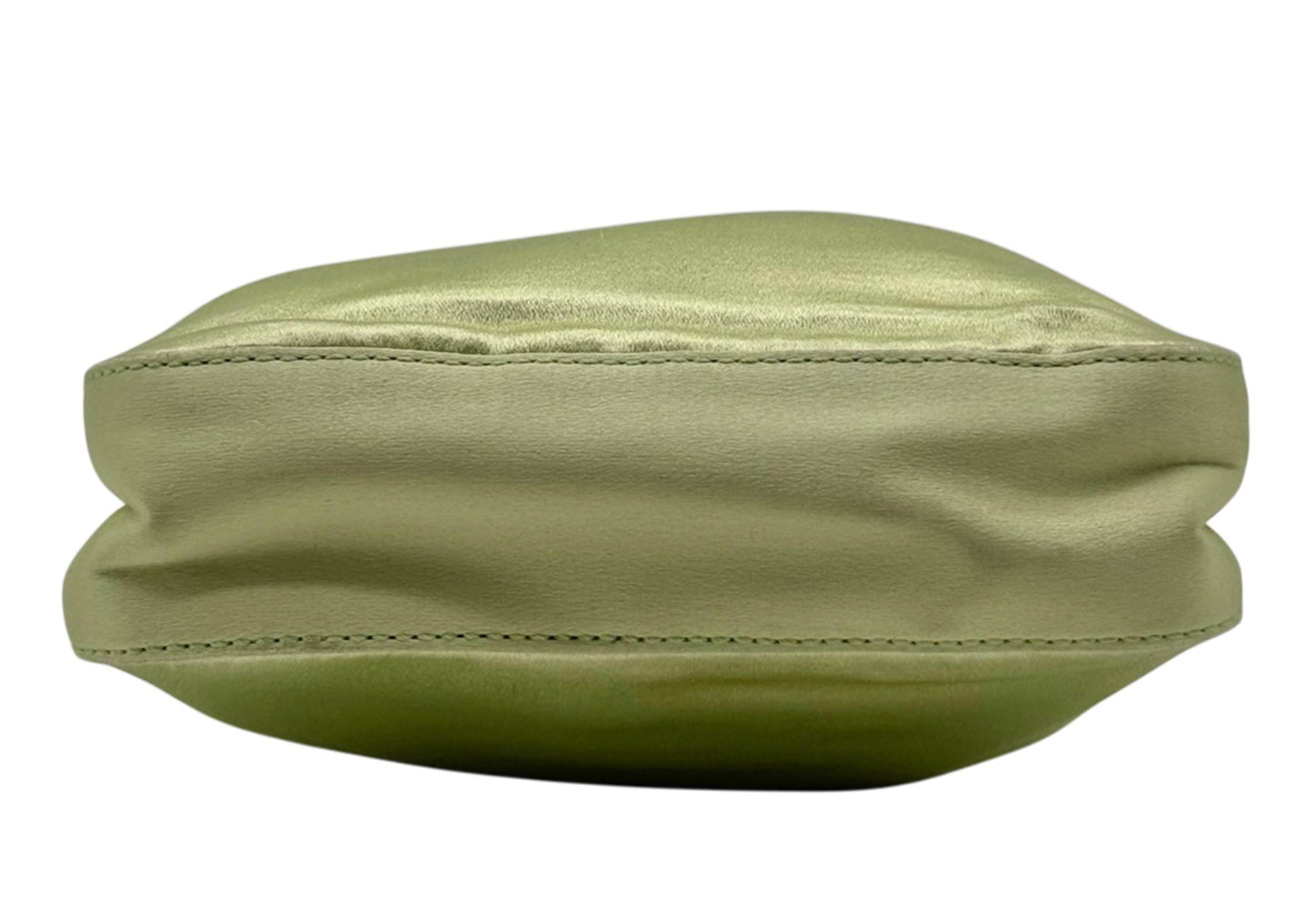 Gucci Vintage Lime Green Satin Beaded Mini Evening Bag